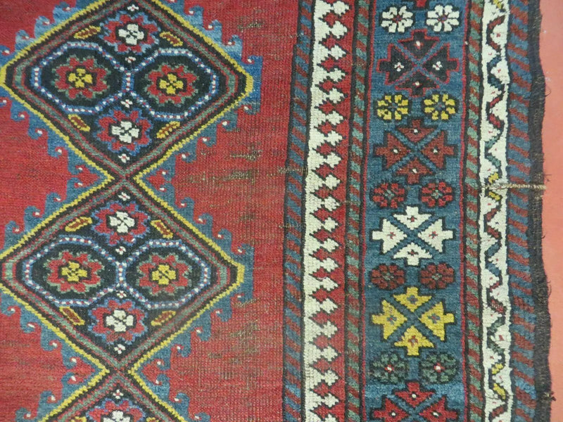 3' X 6' Antique 1920s Handmade Caucasian Karabagh Ganjeh Talesh Wool Rug Nice by Jewel Rugs