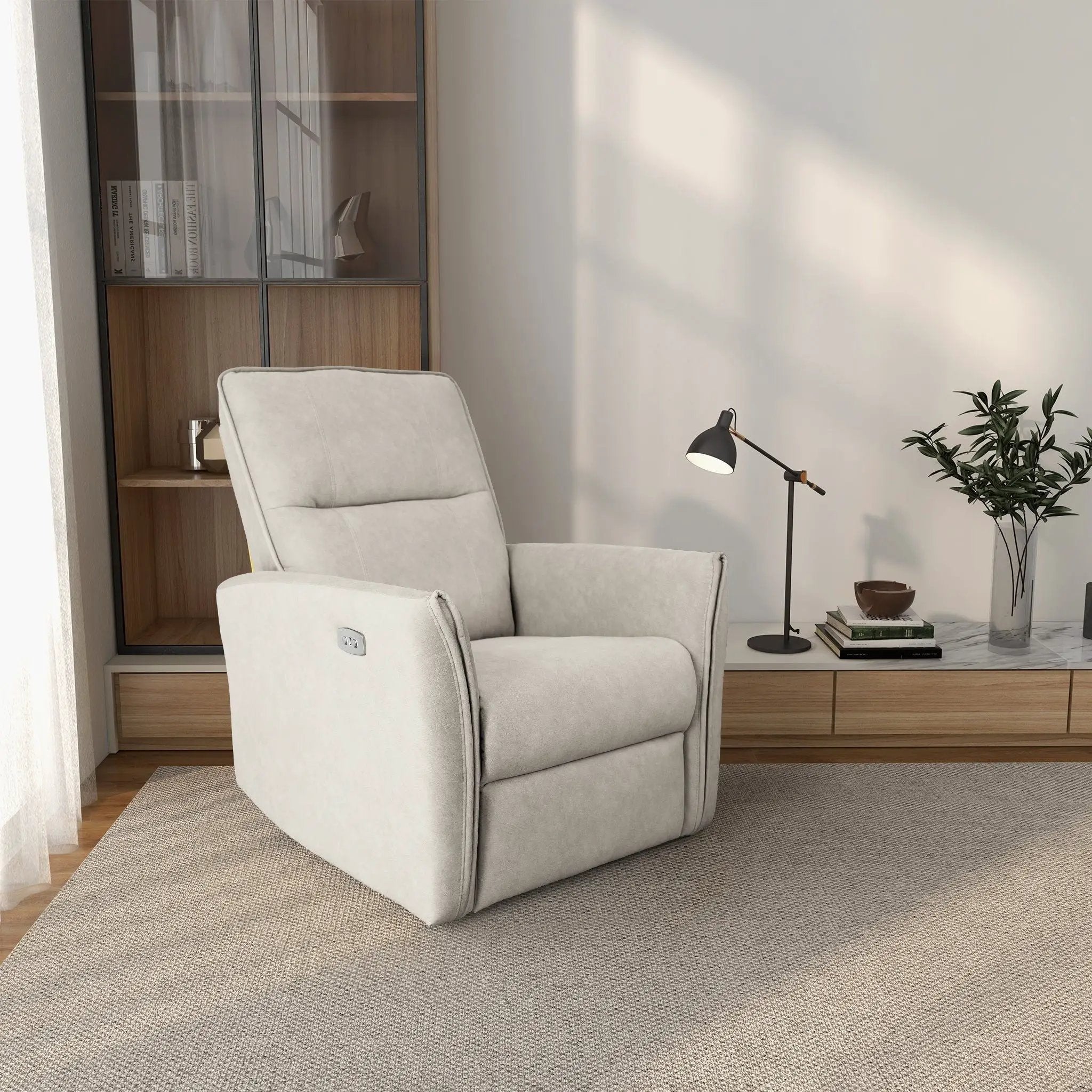 Asheville - Suede Recliner Chair by Unique Piece Furniture