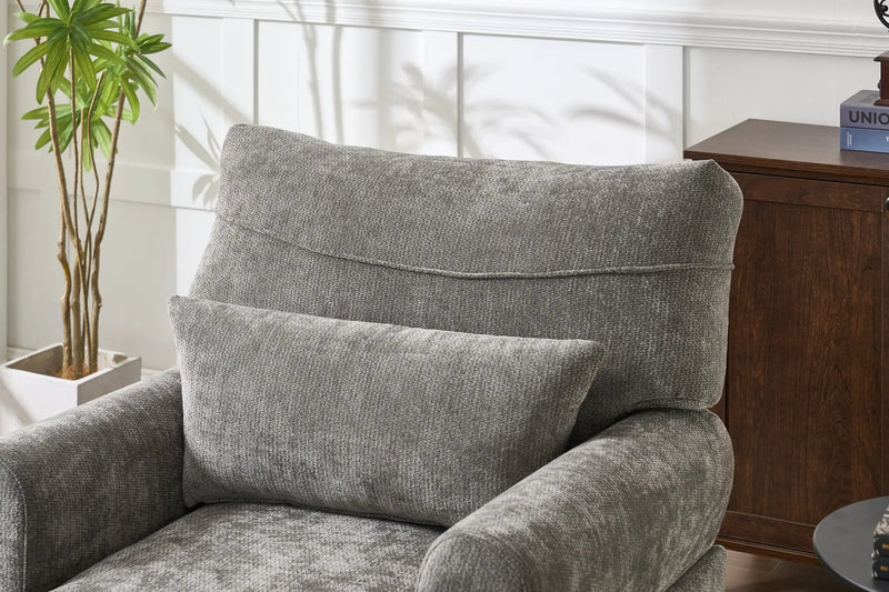 Modern Grey Upholstered Chaise Lounge Sofa Recliner by HouseOfZazla