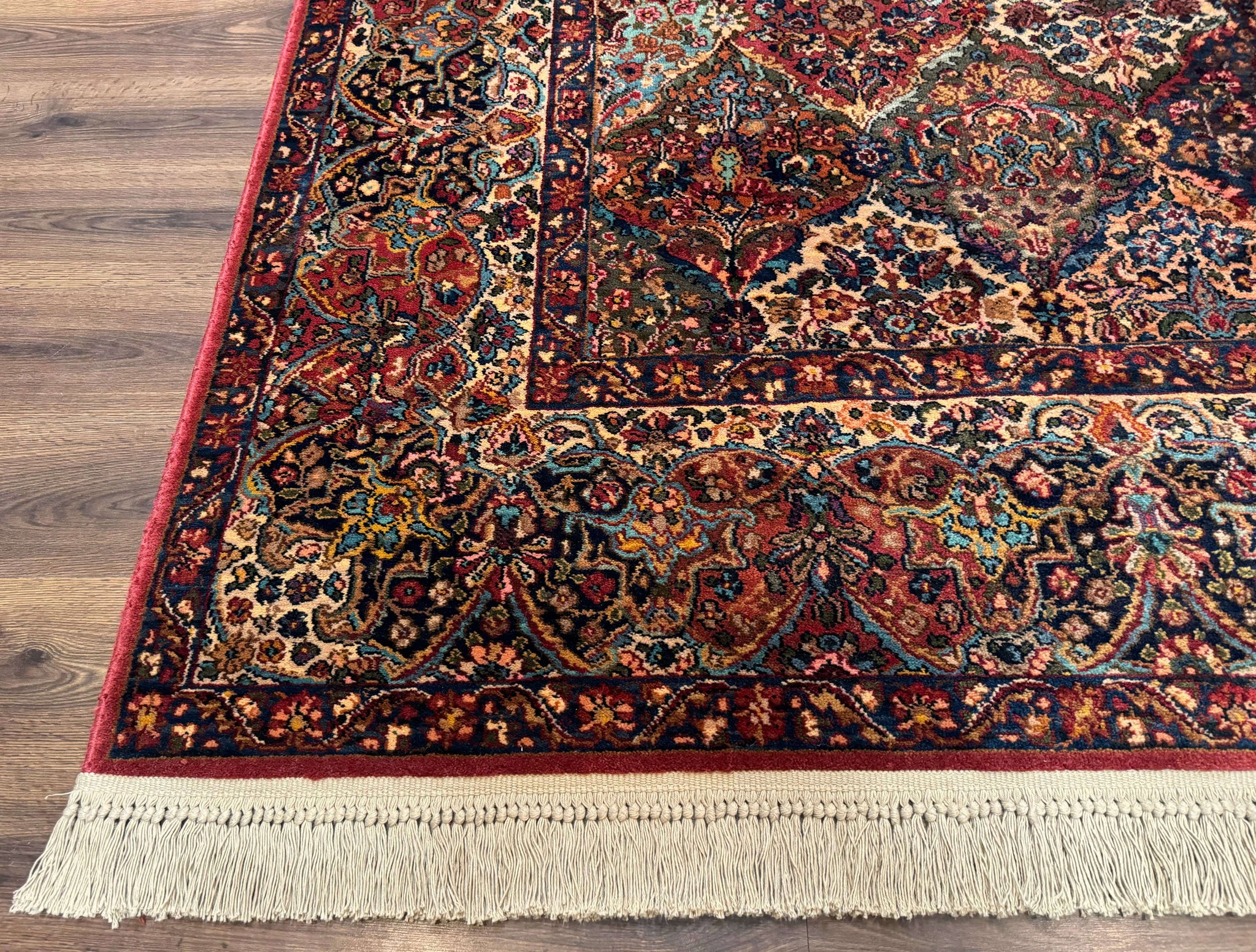 Karastan Rug 8.8 x 10.6, Multicolor Panel Kirman Rug #717, Wool by Jewel Rugs