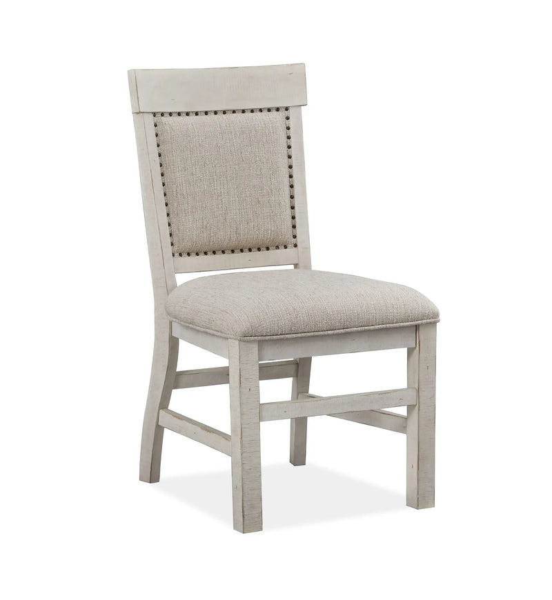 Bronwyn - Dining Side Chair With Upholstered Seat (Set of 2) - Alabaster by Unique Piece Furniture