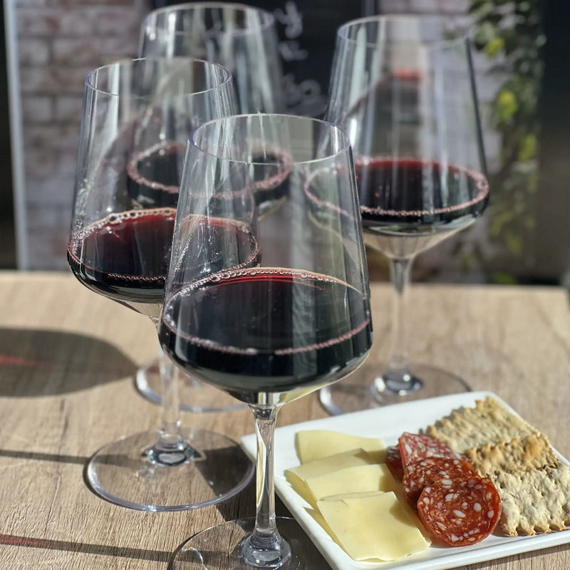 Leadingware Unbreakable Tritan Wine Glass Set, 18Oz, Bpa Free, 4 Piece - Clear