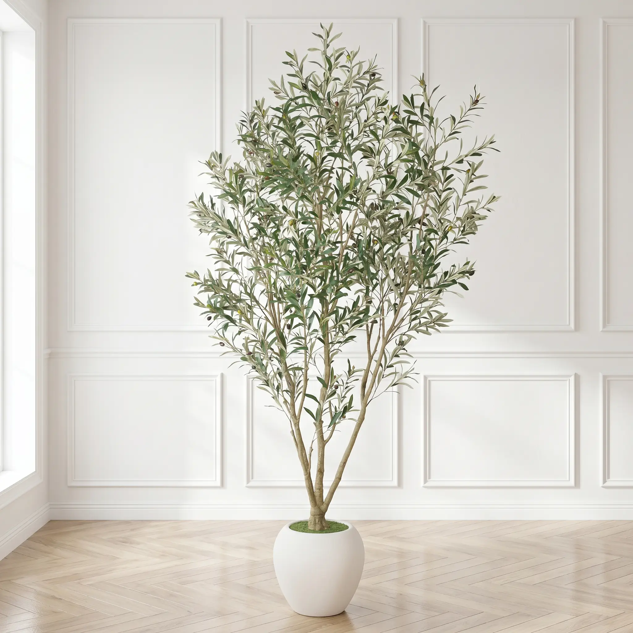 8FT Artificial Olive Tree With Big Decorative by HouseOfZazla