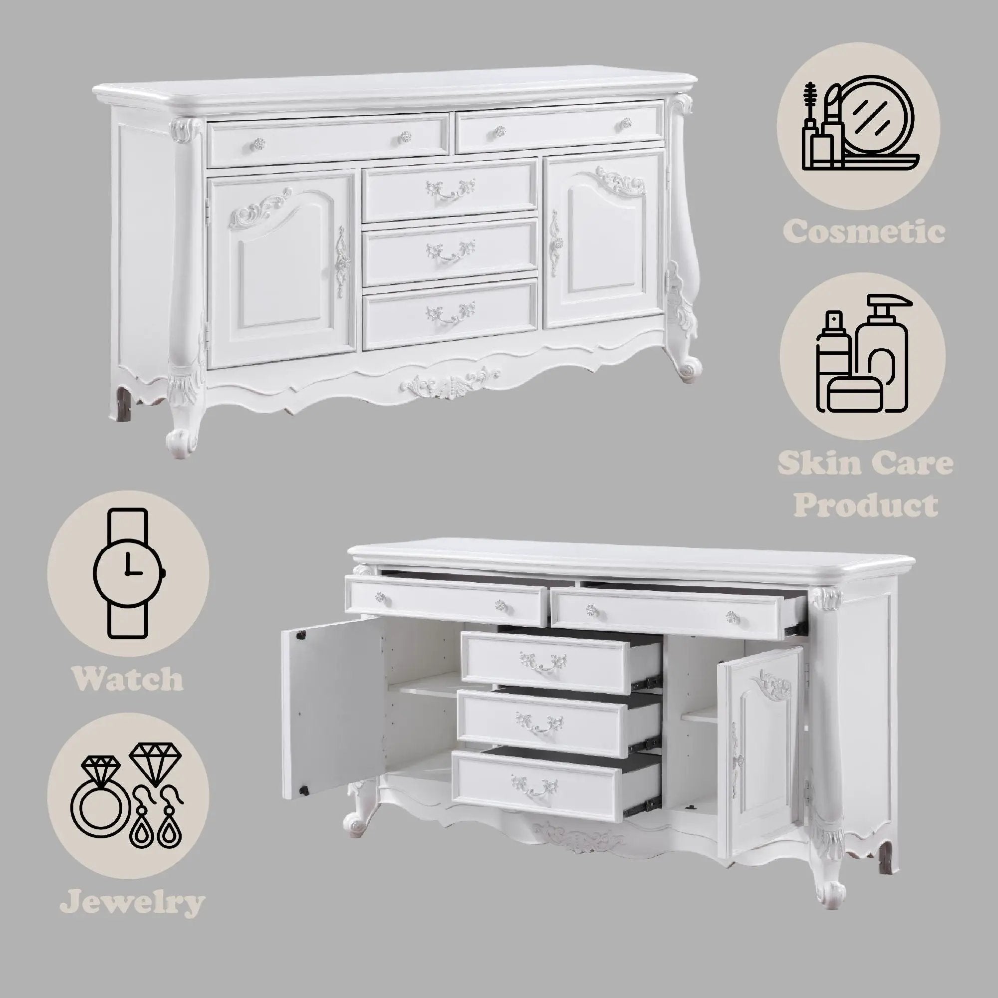 Latisha - Dresser - White by Unique Piece Furniture