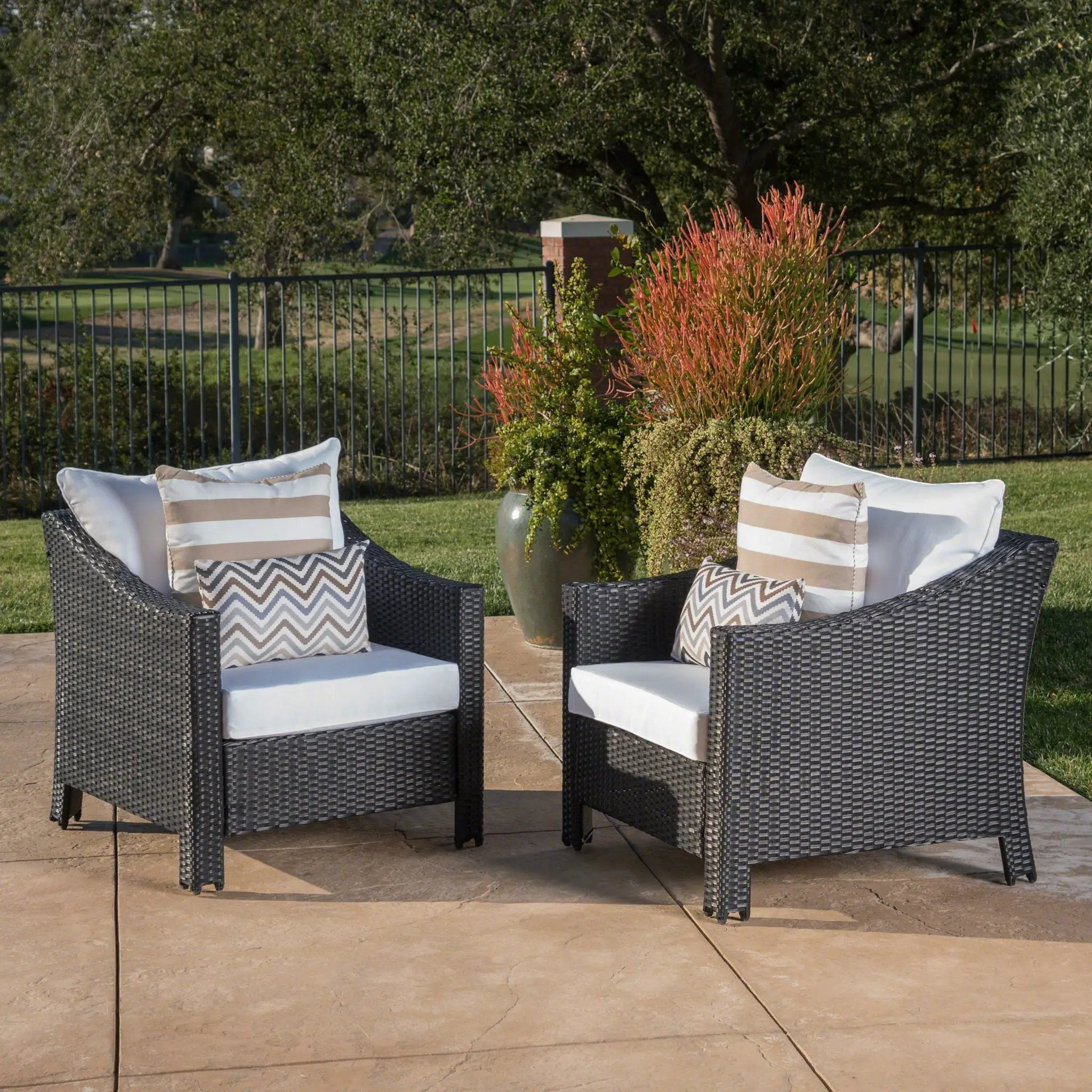 Antibes Armchair With Water Resistant Cushions by HouseOfZazla