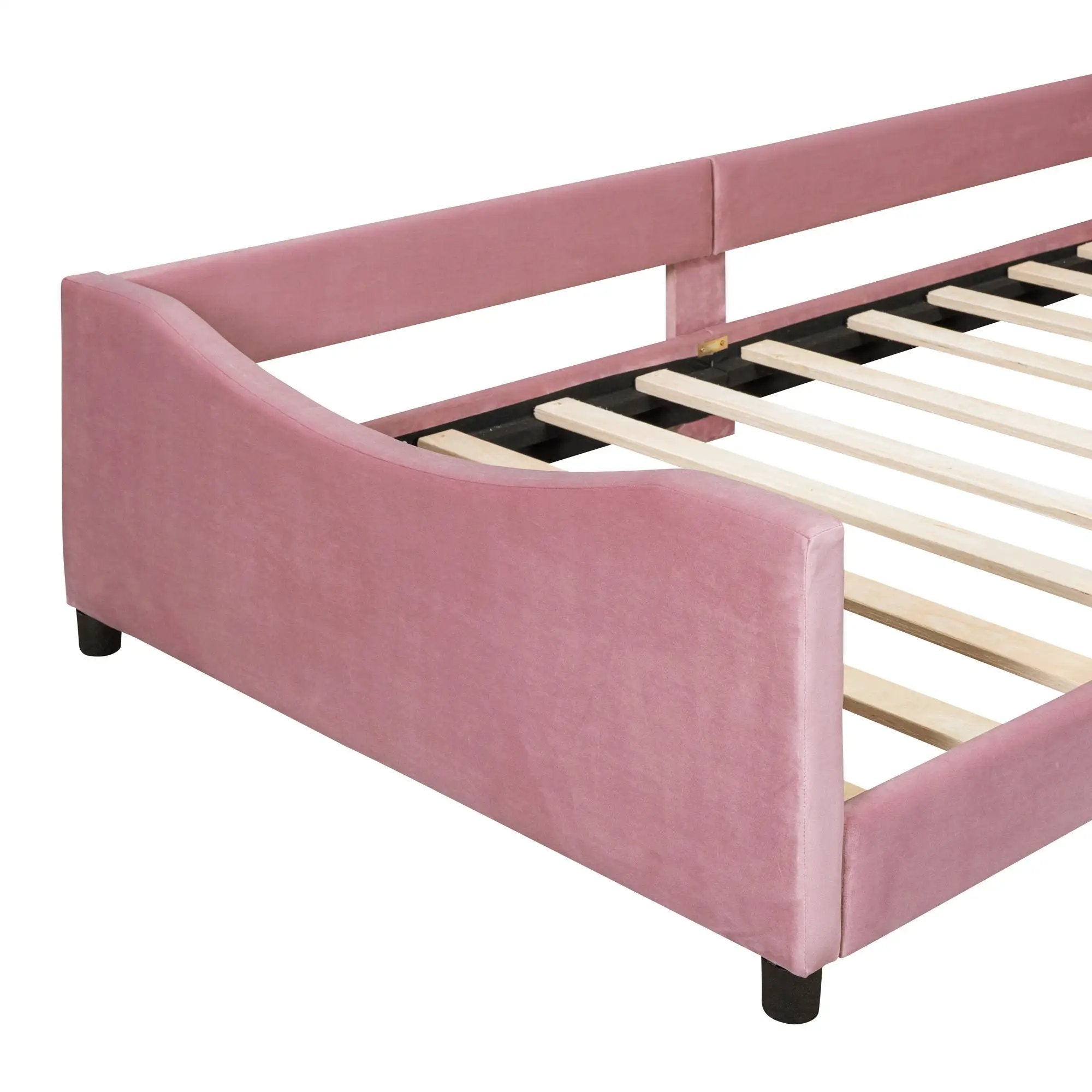 Upholstered Daybed With Rabbit Ear Shaped Headboard by HouseOfZazla
