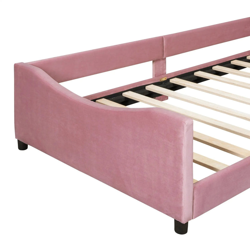 Upholstered Daybed With Rabbit Ear Shaped Headboard by HouseOfZazla
