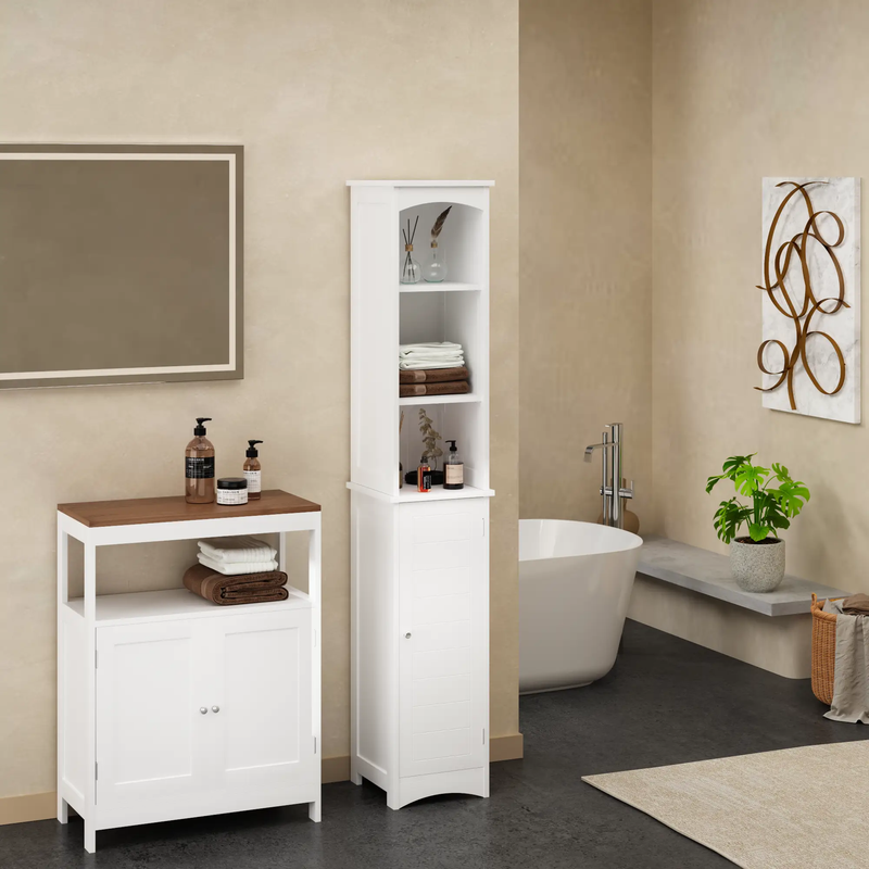 64.17'' Tall Bathroom Storage Cabinet by HouseOfZazla