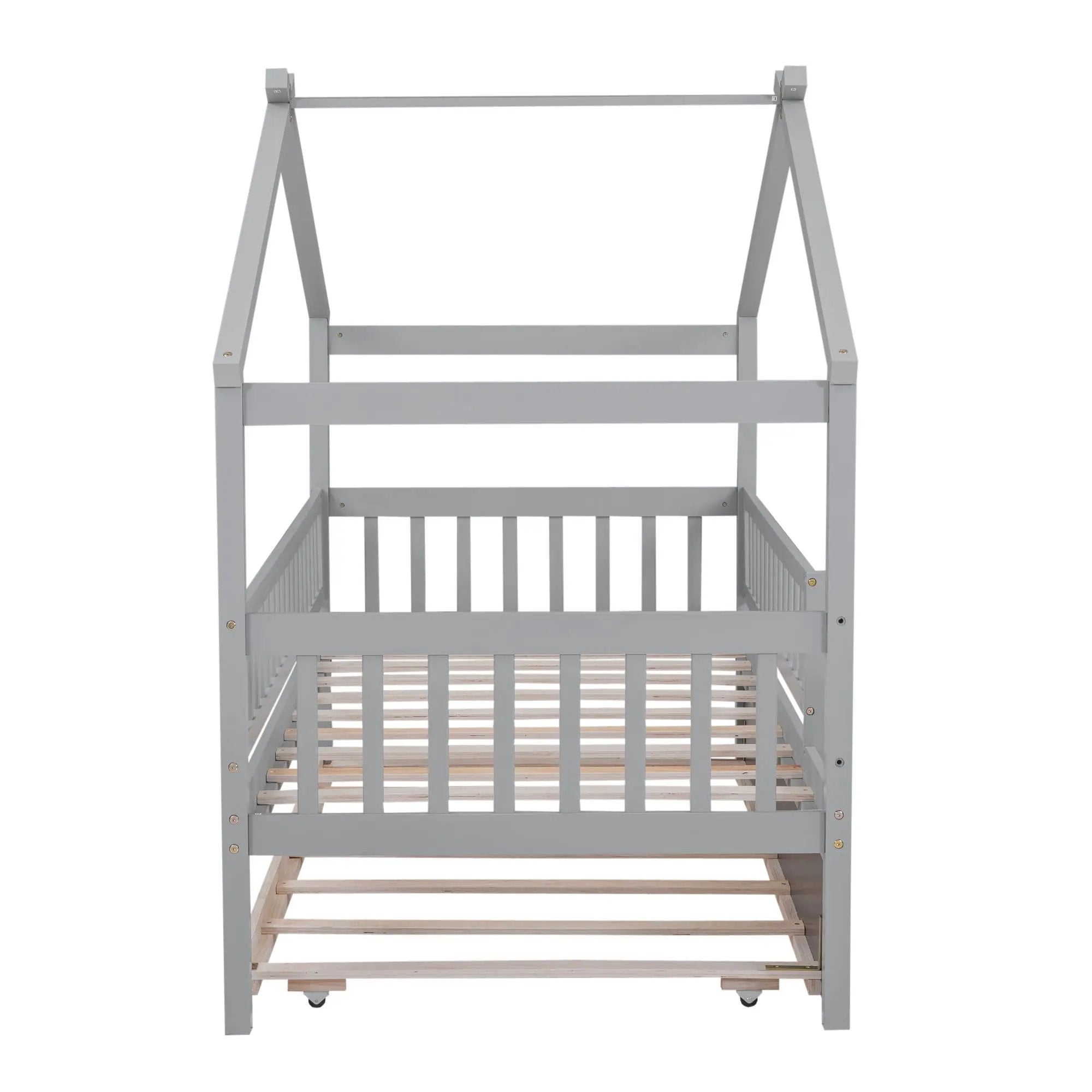 Creativity House Bed With Twin Size Trundle
