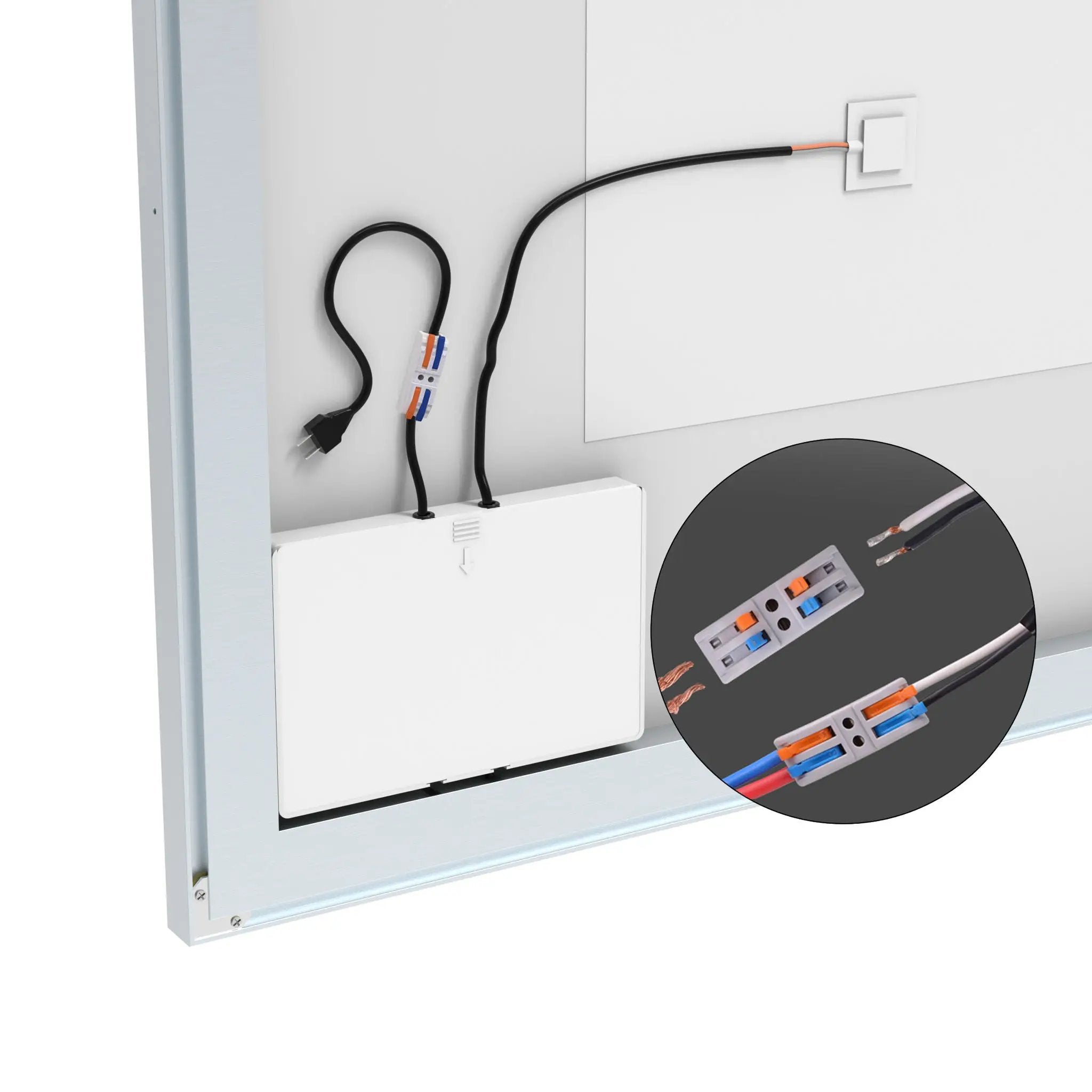 LED Bathroom Vanity Mirror Wall Mounted Adjustable / Warm / Natural Lights Anti-Fog Touch Switch With Memory Modern Smart Large Bathroom Mirrors by HouseOfZazla