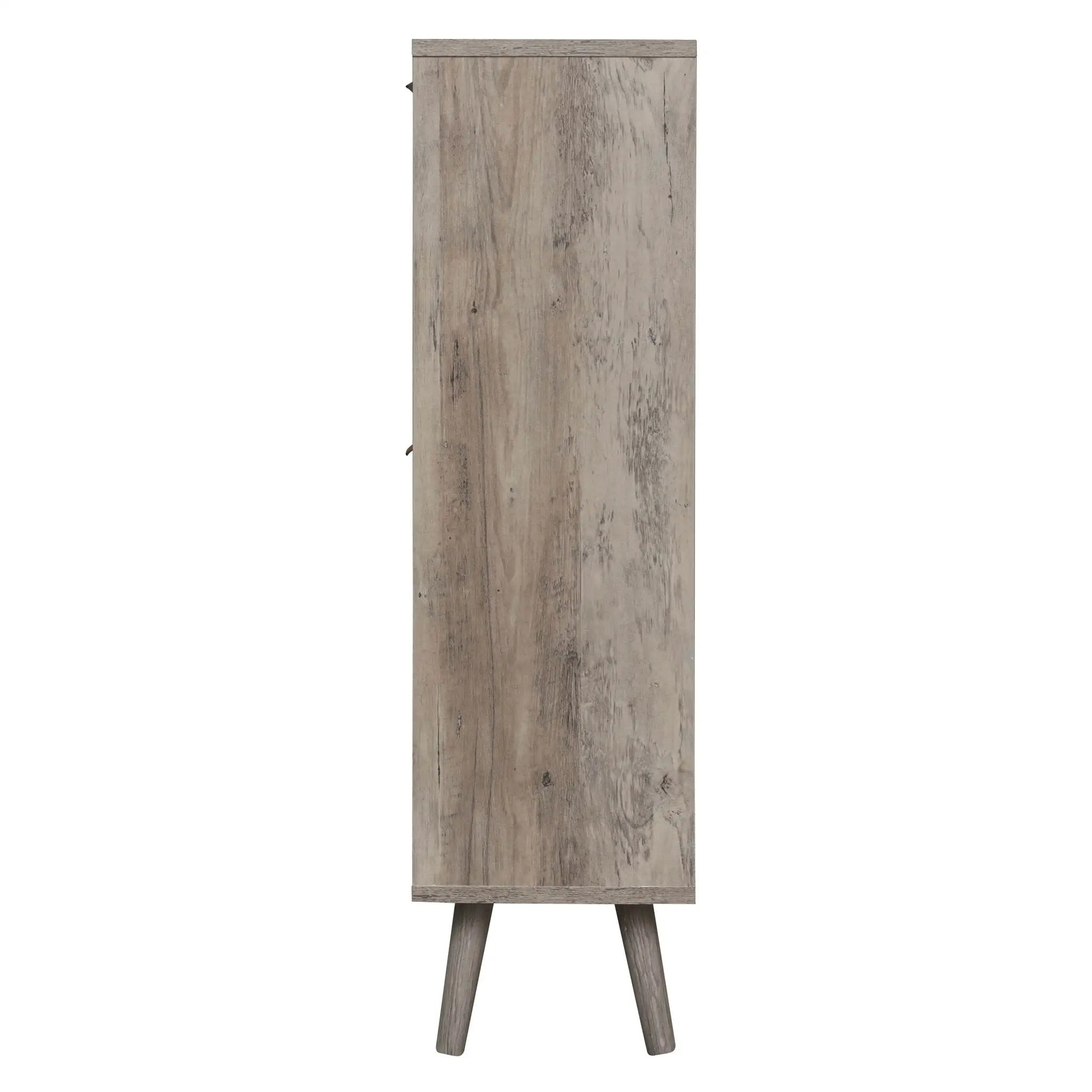 4 Door Shoe Rack, Freestanding Modern Shoe Storage Cabinet by HouseOfZazla