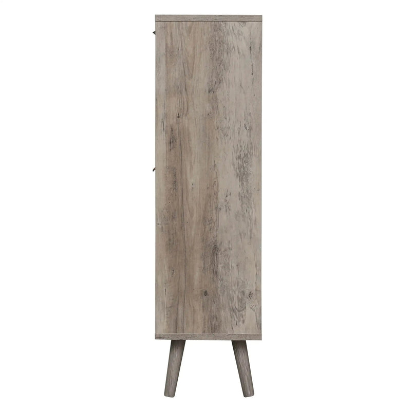 4 Door Shoe Rack, Freestanding Modern Shoe Storage Cabinet by HouseOfZazla