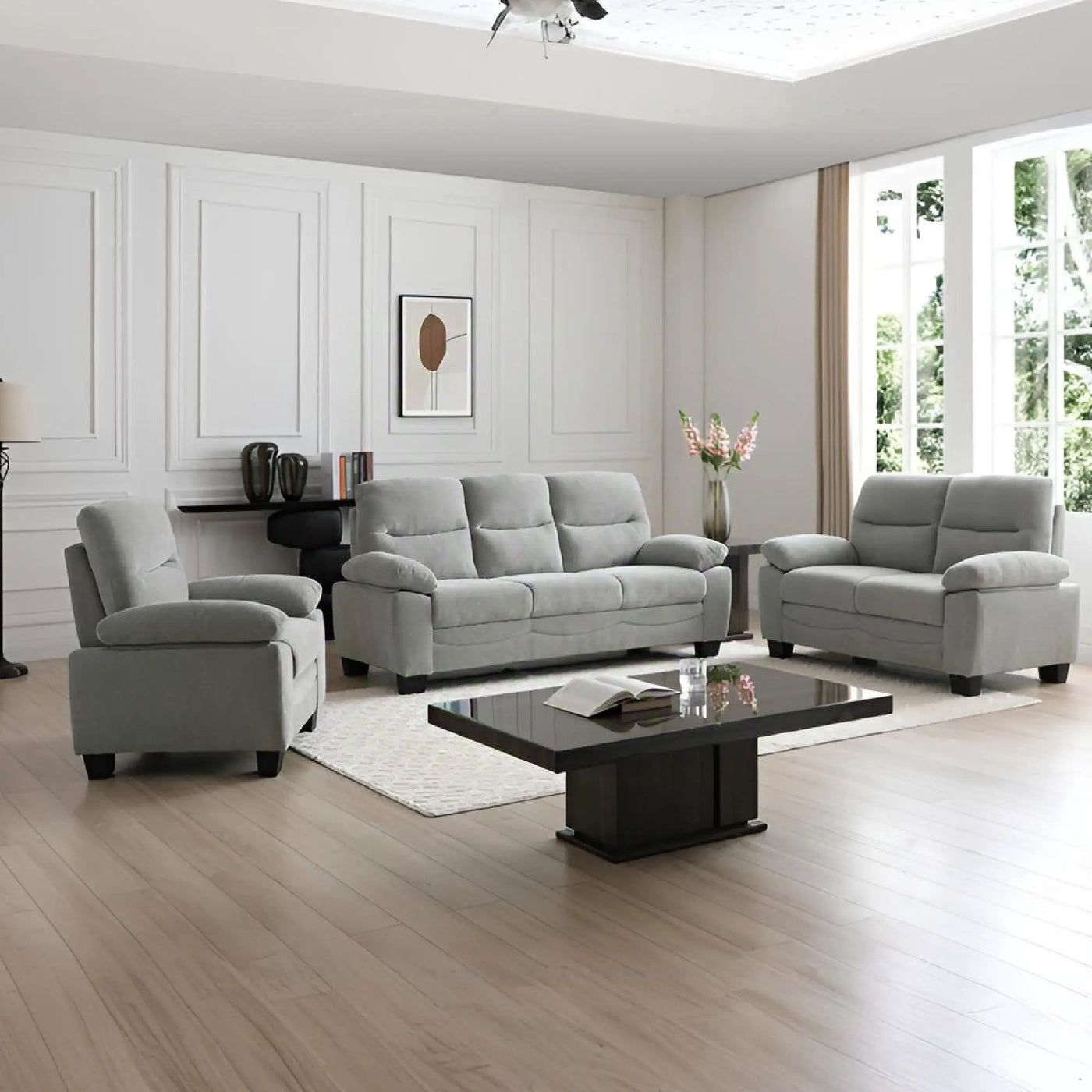 Summerton - Loveseat With Pillow Top Arms And Removable Back by Unique Piece Furniture