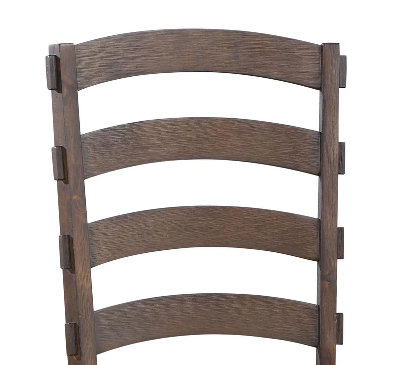 Pascaline - Rustic Side Chair (Set of 2) - Gray / Brown by HouseOfZazla