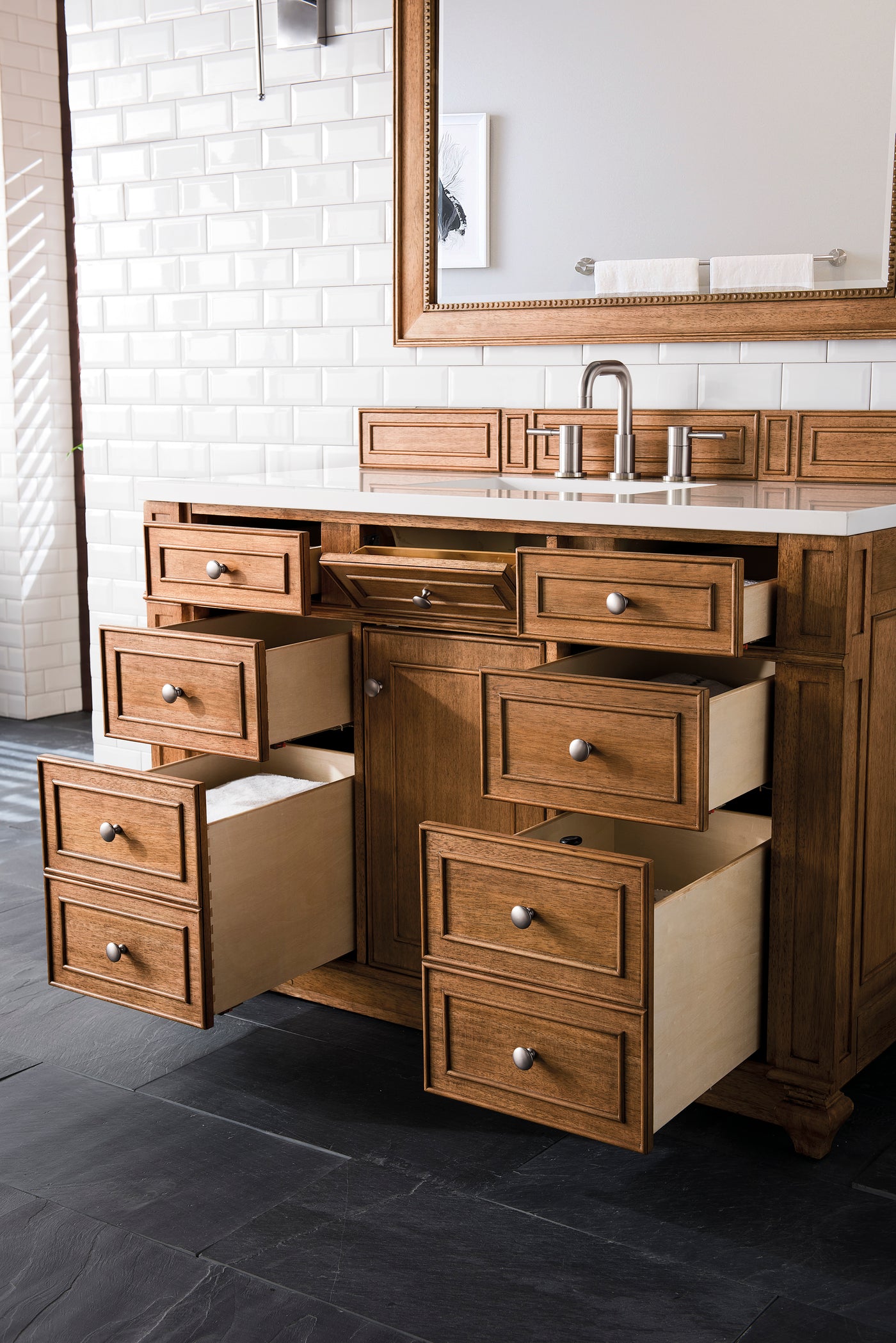 James Martin Bristol 48" Single Bathroom Vanity, Saddle Brown, view 23
