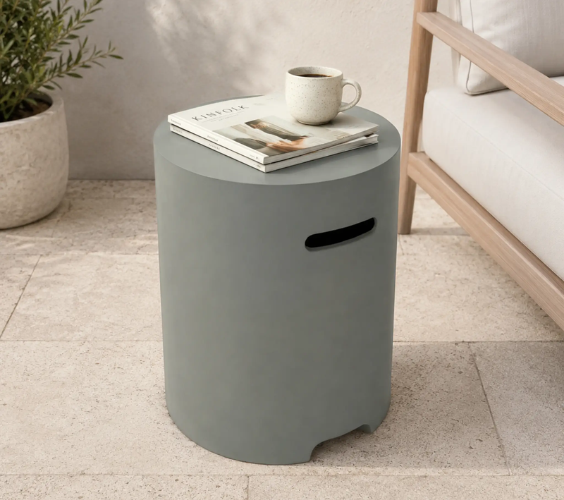 Lightweight Concrete Propane Tank Cover Table by HouseOfZazla