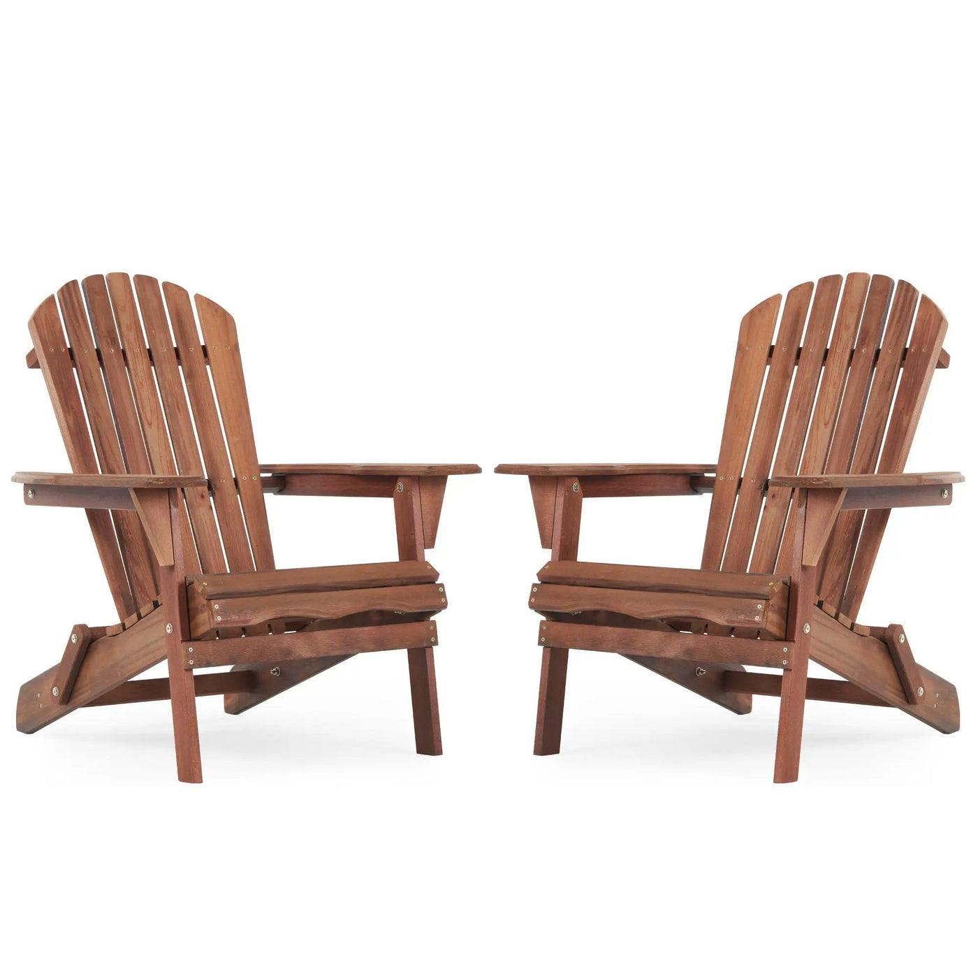 Lounge Patio Chair For Garden Outdoor Wooden Folding Adirondack Chair (Set of 2) Solid Cedar Wood Lounge Patio Chair For Garden by Unique Piece Furniture