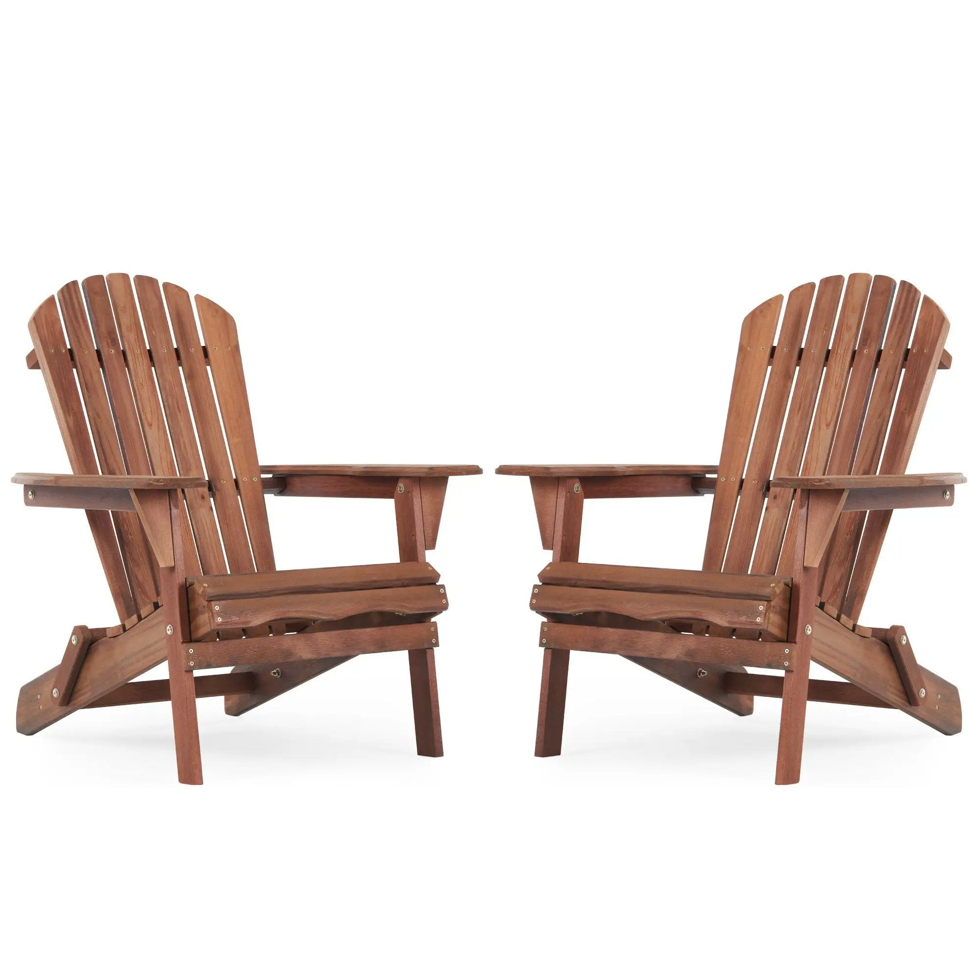 Lounge Patio Chair For Garden Outdoor Wooden Folding Adirondack Chair (Set of 2) Solid Cedar Wood Lounge Patio Chair For Garden by Unique Piece Furniture