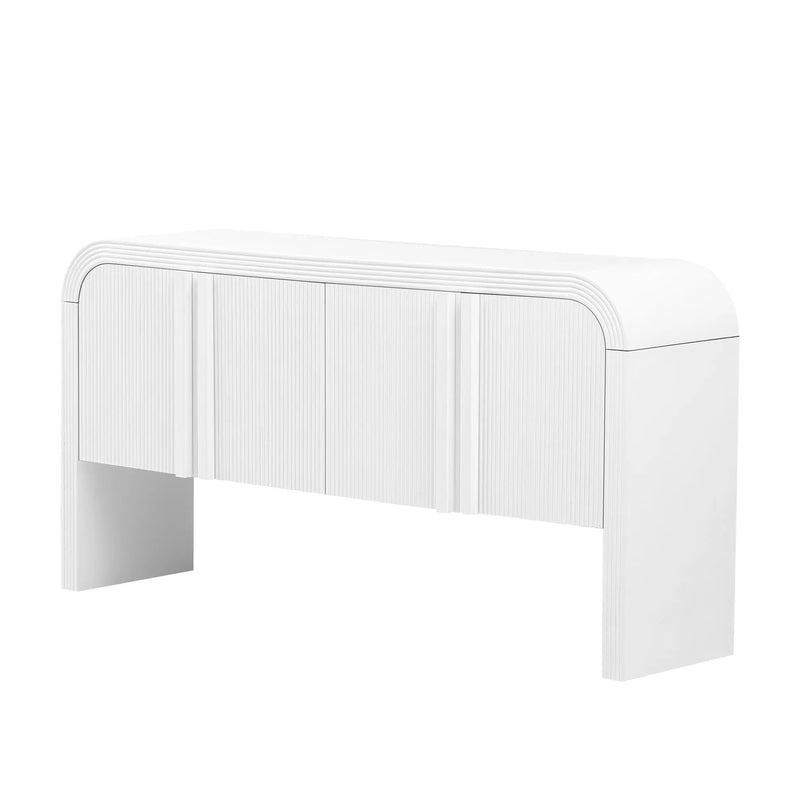 U_STYLE 62.2-Inch Wave-Pattern Console Table by HouseOfZazla