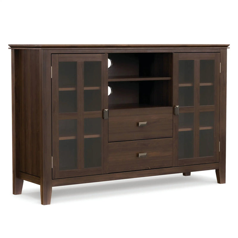 Artisan - Tall TV Media Stand - Natural Aged Brown by Unique Piece Furniture