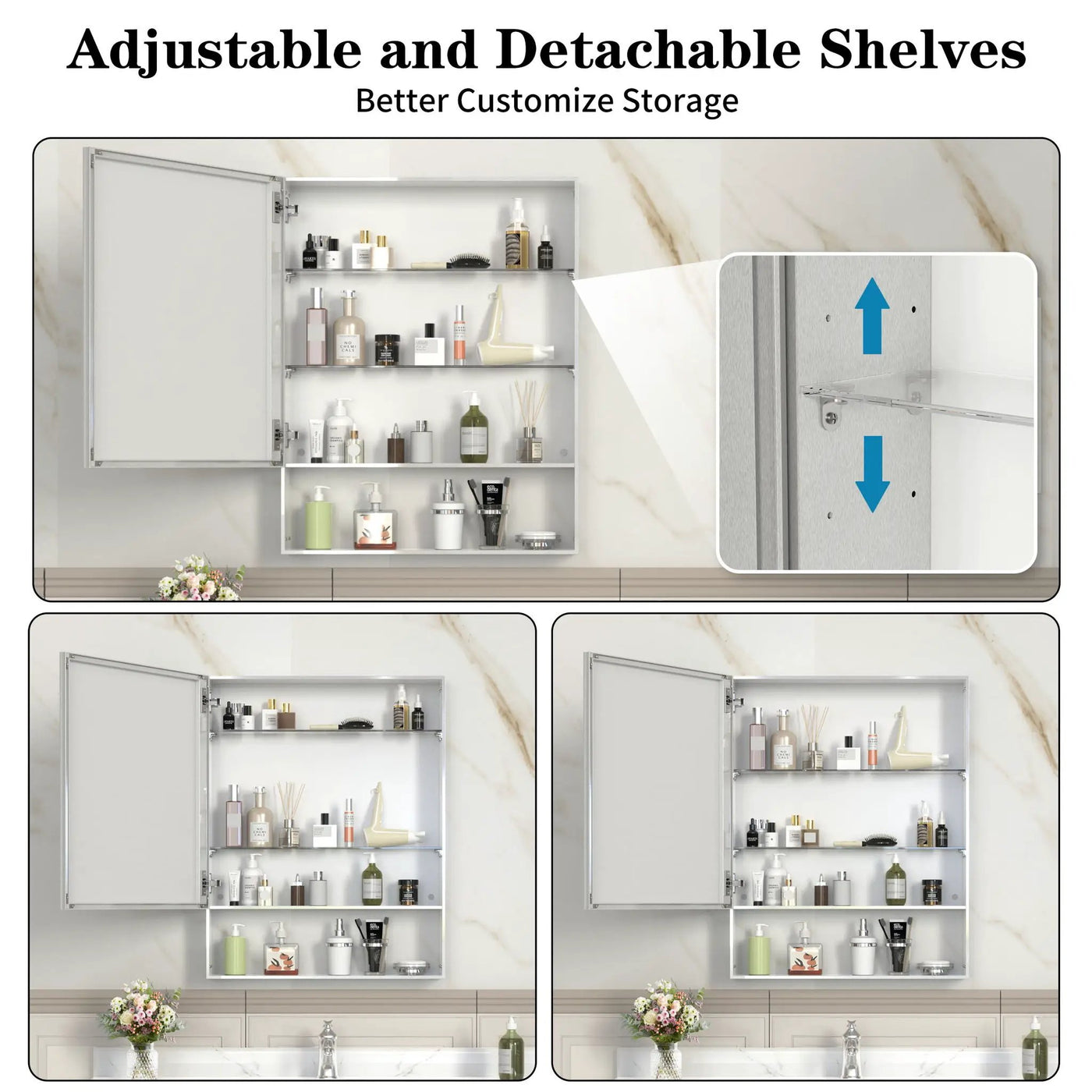 Medicine Cabinet With Mirror For Bathroom by Unique Piece Furniture
