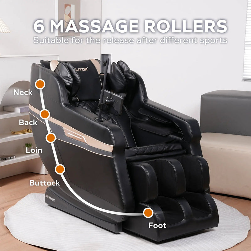 Massage Chair Recliner with Zero Gravity and Full Body Air Pressure by HouseOfZazla