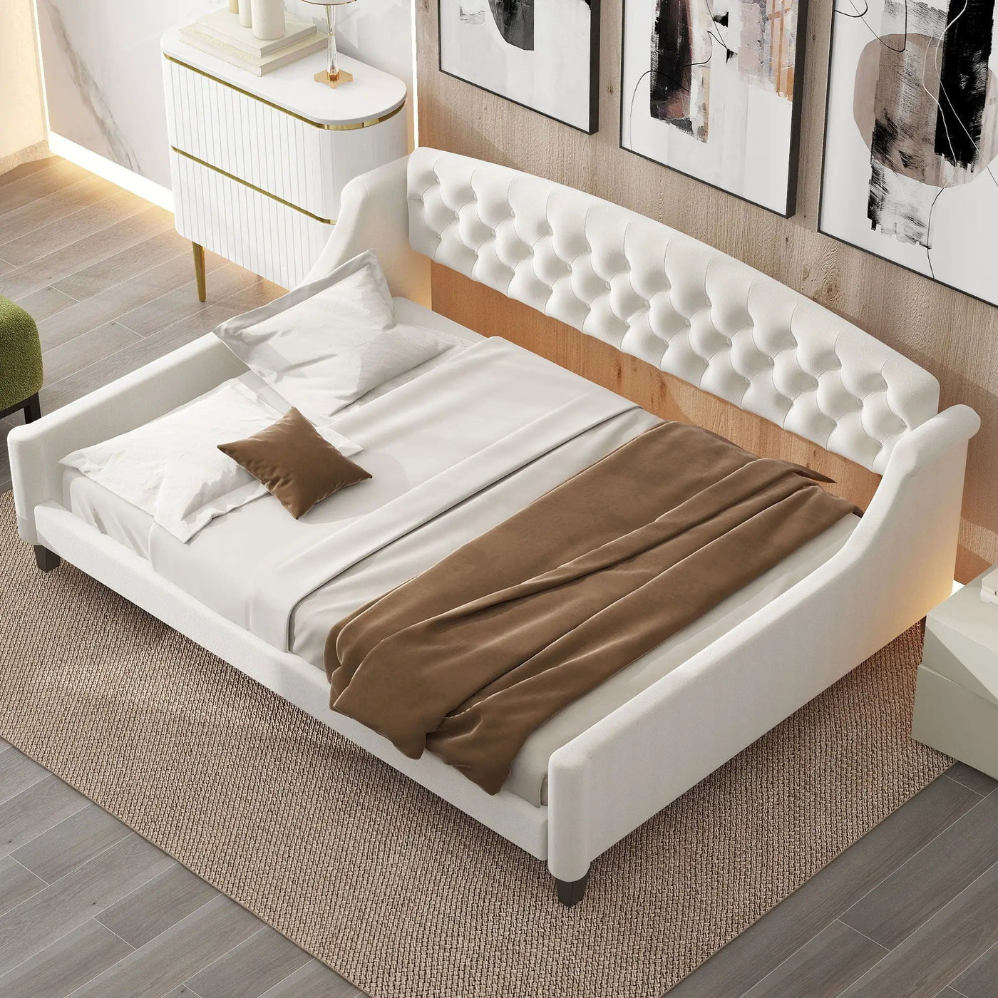 Modern Tufted Button Daybed by Unique Piece Furniture