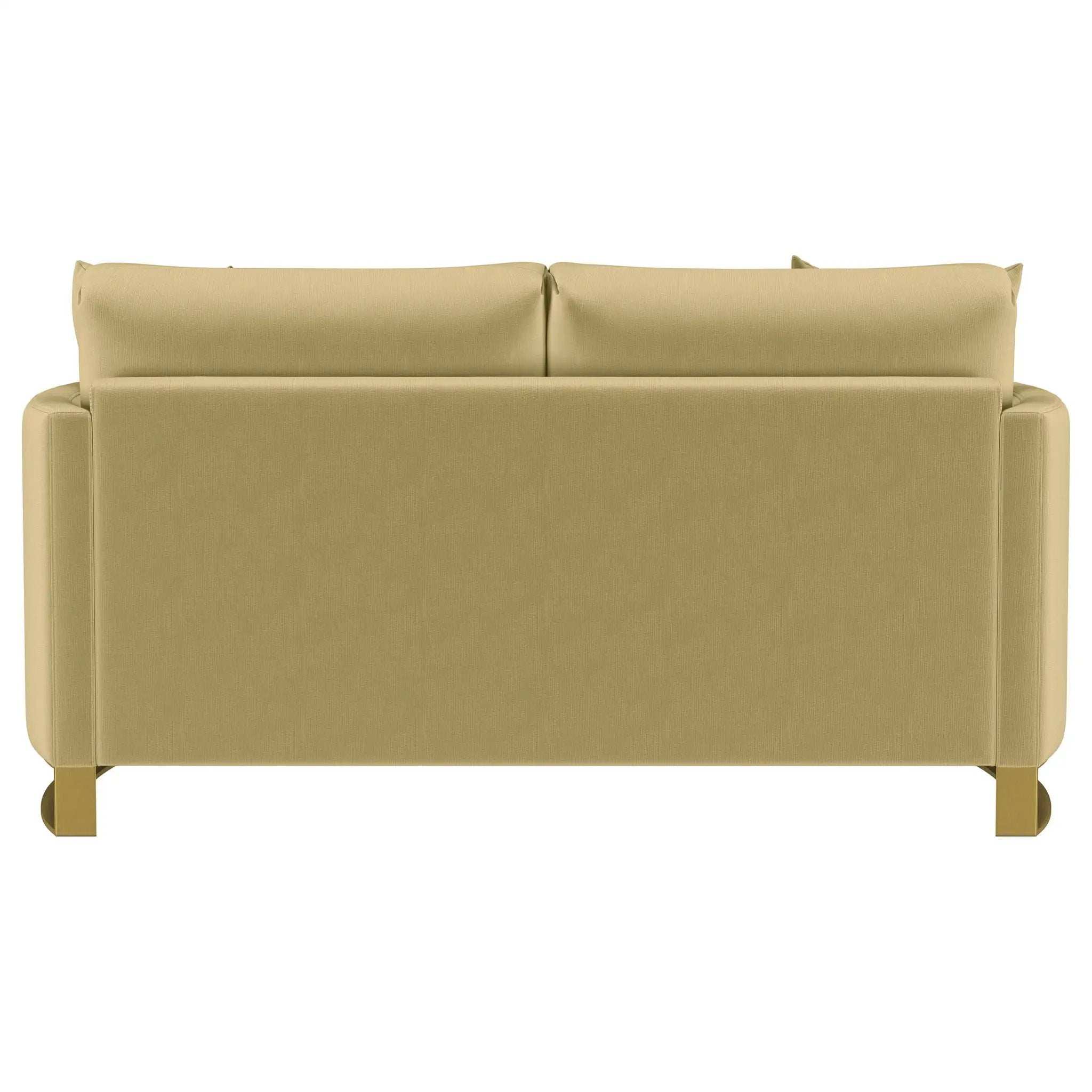 Corliss Upholstered Curved Track Arm Loveseat Camel by Unique Piece Furniture
