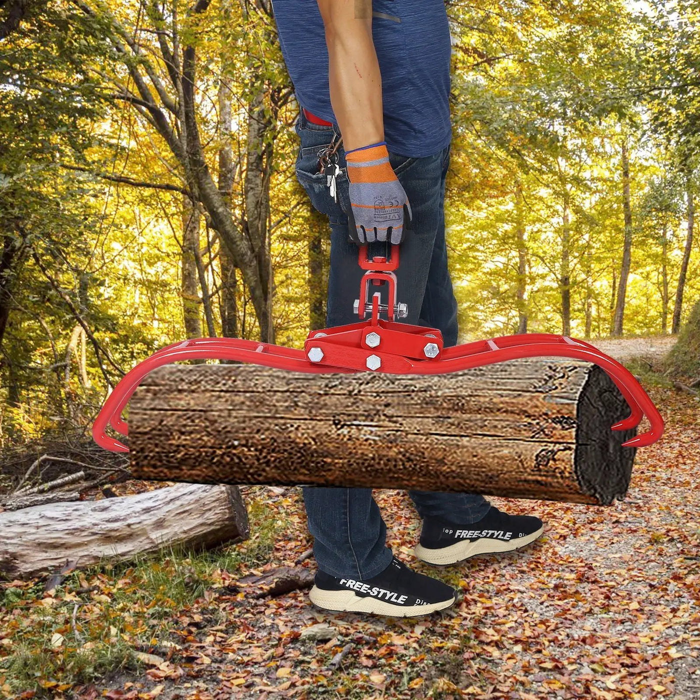 Heavy-Duty 4 Claw Timber Log Lifting Tongs Grabber by HouseOfZazla