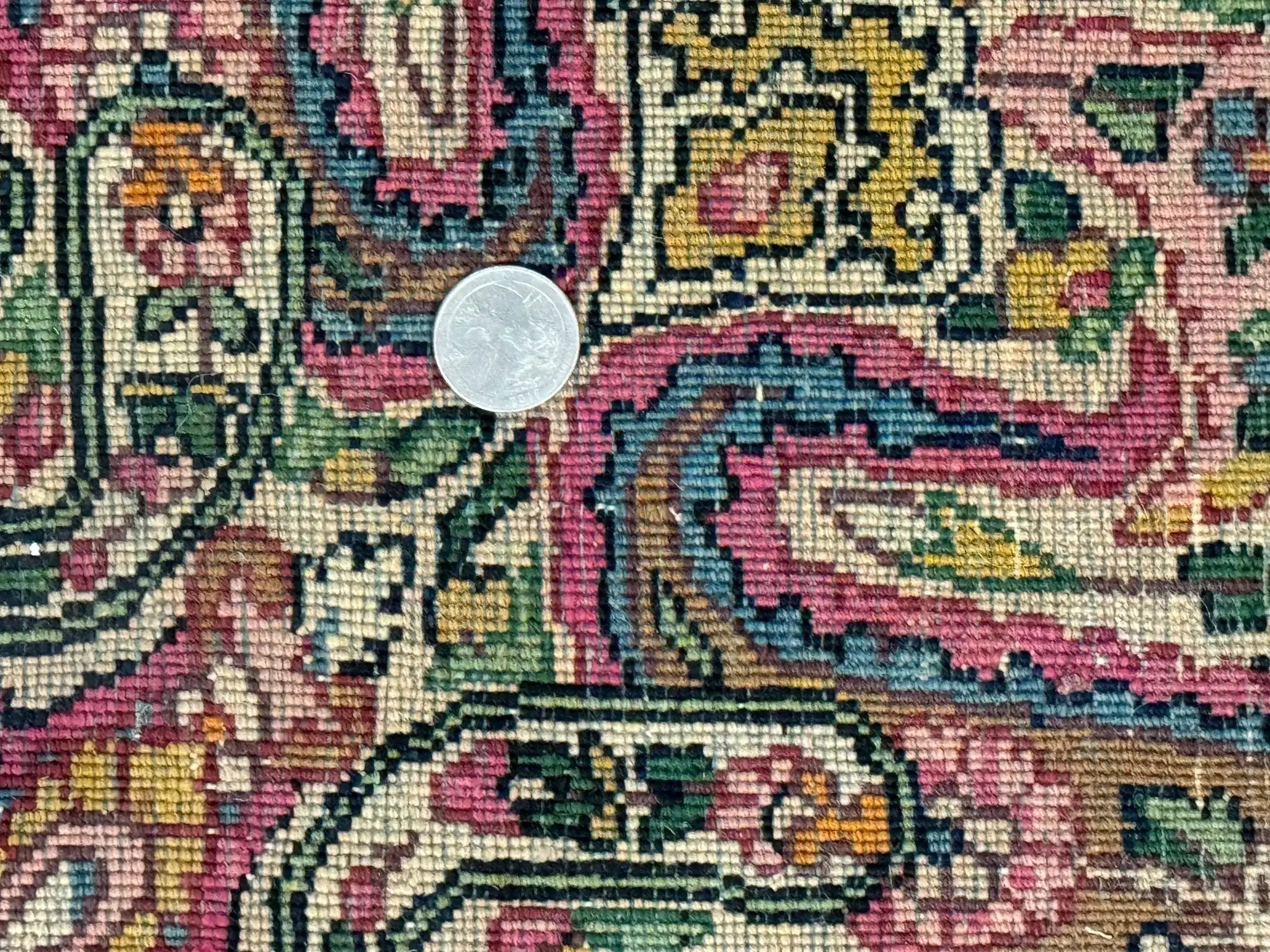 Rare Antique Persian Kerman Lavar Rug 9x12, Boteh Paisley Design by Jewel Rugs