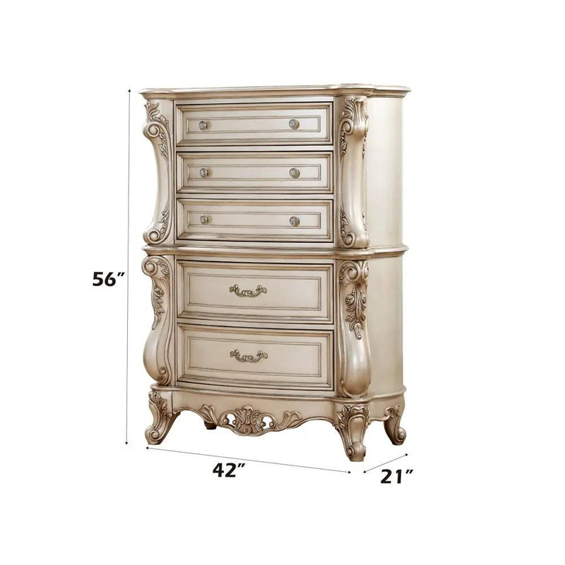 Gorsedd - Chest - Golden Ivory by Unique Piece Furniture
