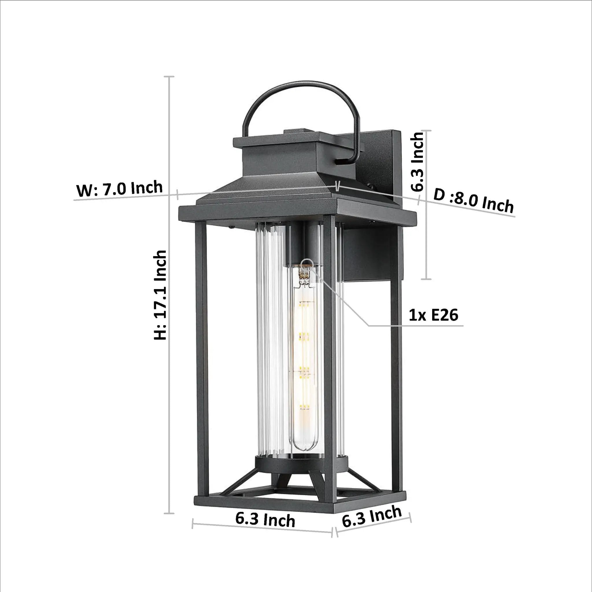 Outdoor Porch Lights Textured Black Exterior Lighting Fixtures Wall Mount by HouseOfZazla