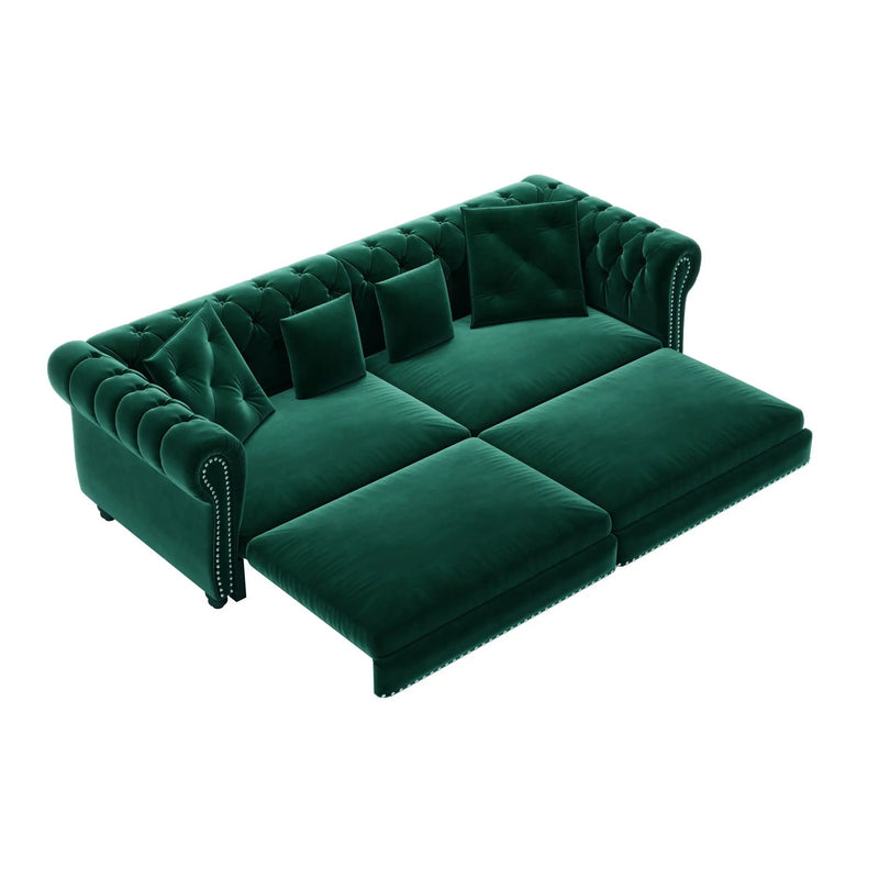 3 In 1 Pull Out Sofa Bed With Movable Ottoman by HouseOfZazla