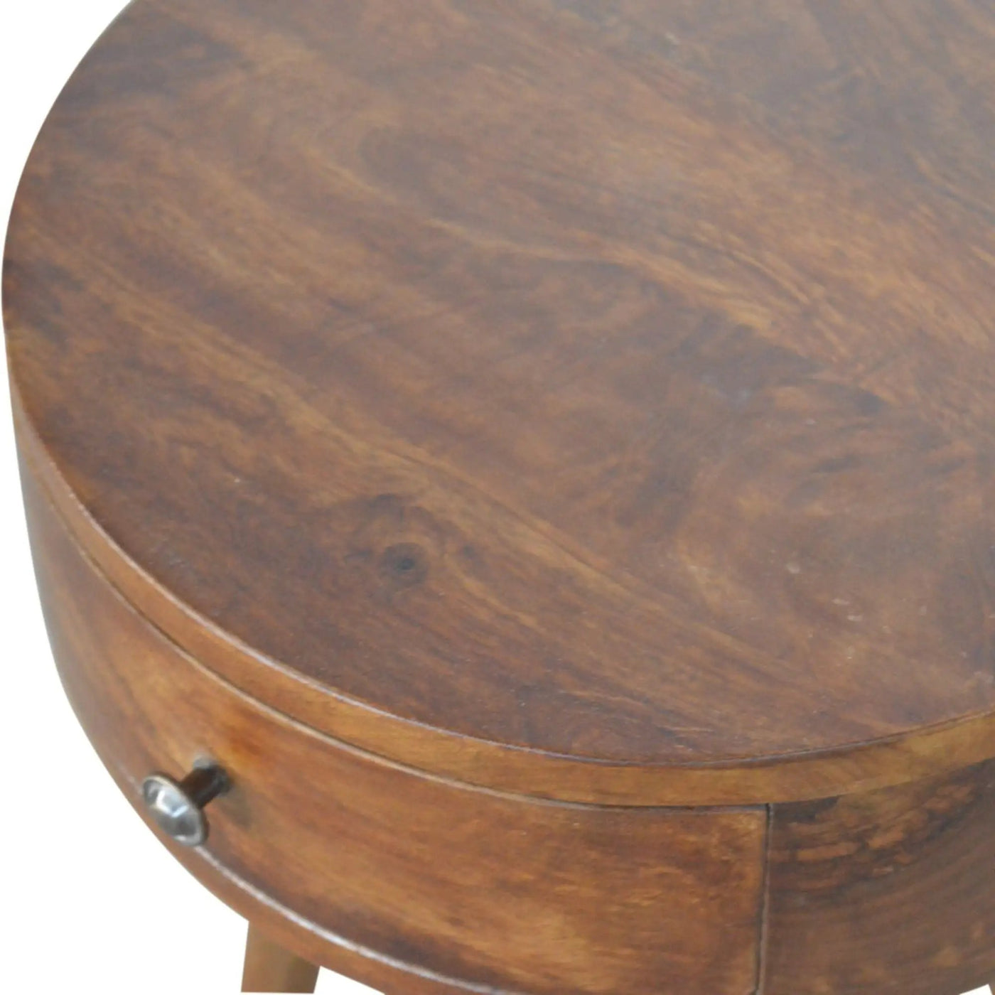 Nordic Chestnut Circular Nightstand by Unique Piece Furniture