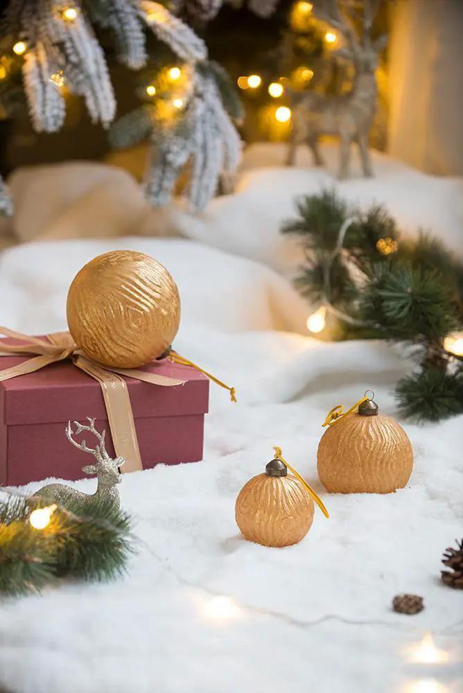 Christmas Ball Glass Decorative Hanging Ball Christmas Tree Ornaments For Holiday Party Decorations by Unique Piece Furniture