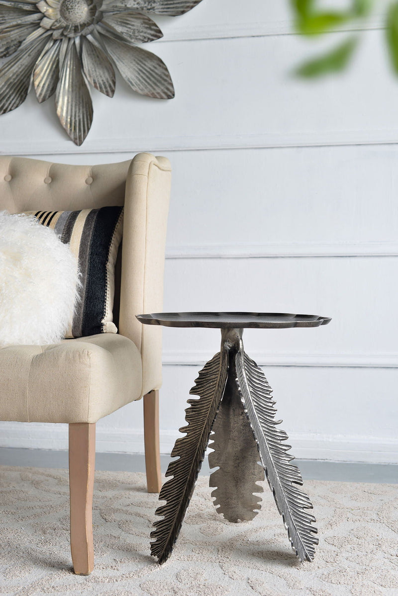 Leaf Side Table - Silver by HouseOfZazla