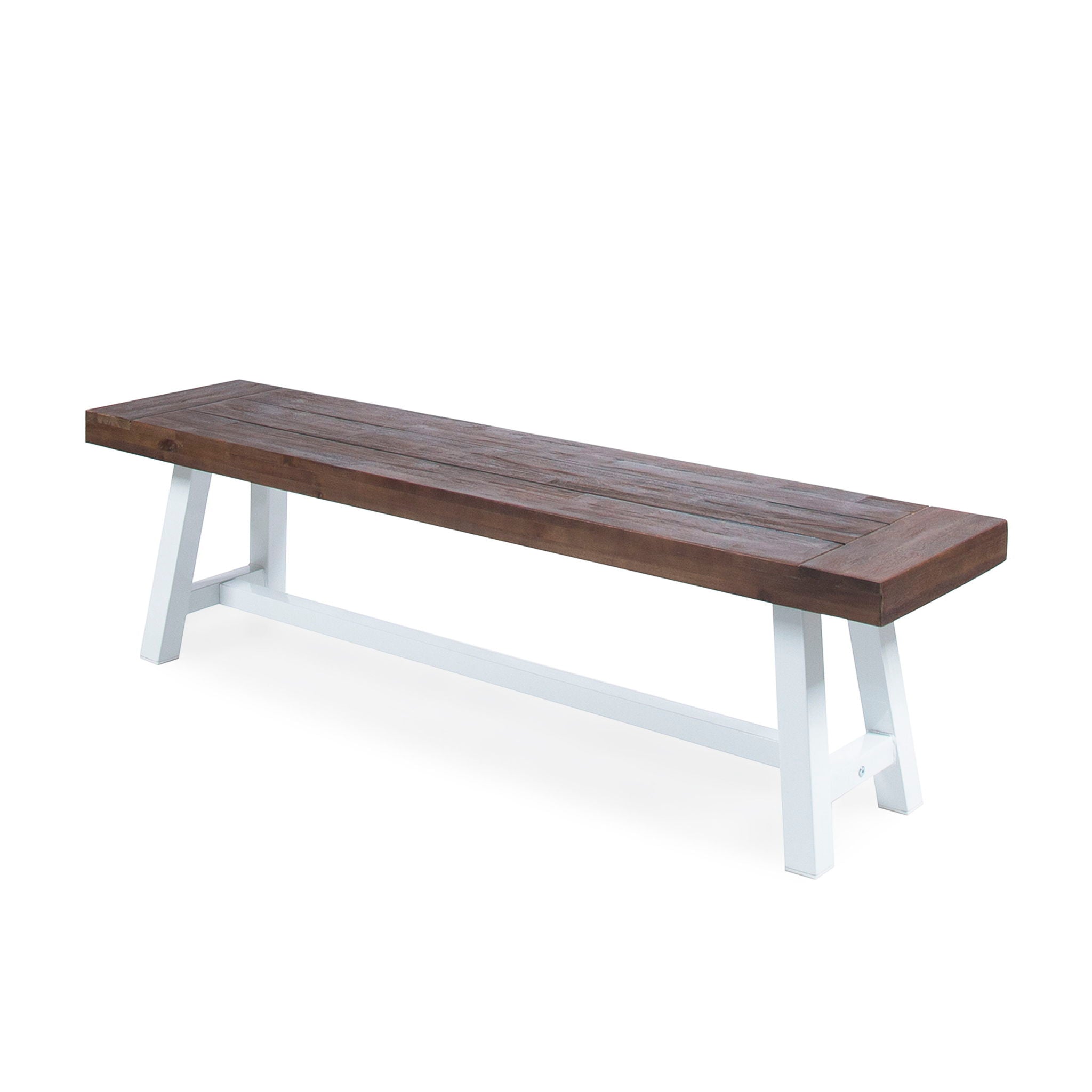 Tranquilizer Outdoor Acacia Wood Bench With Slat Panel Design by HouseOfZazla