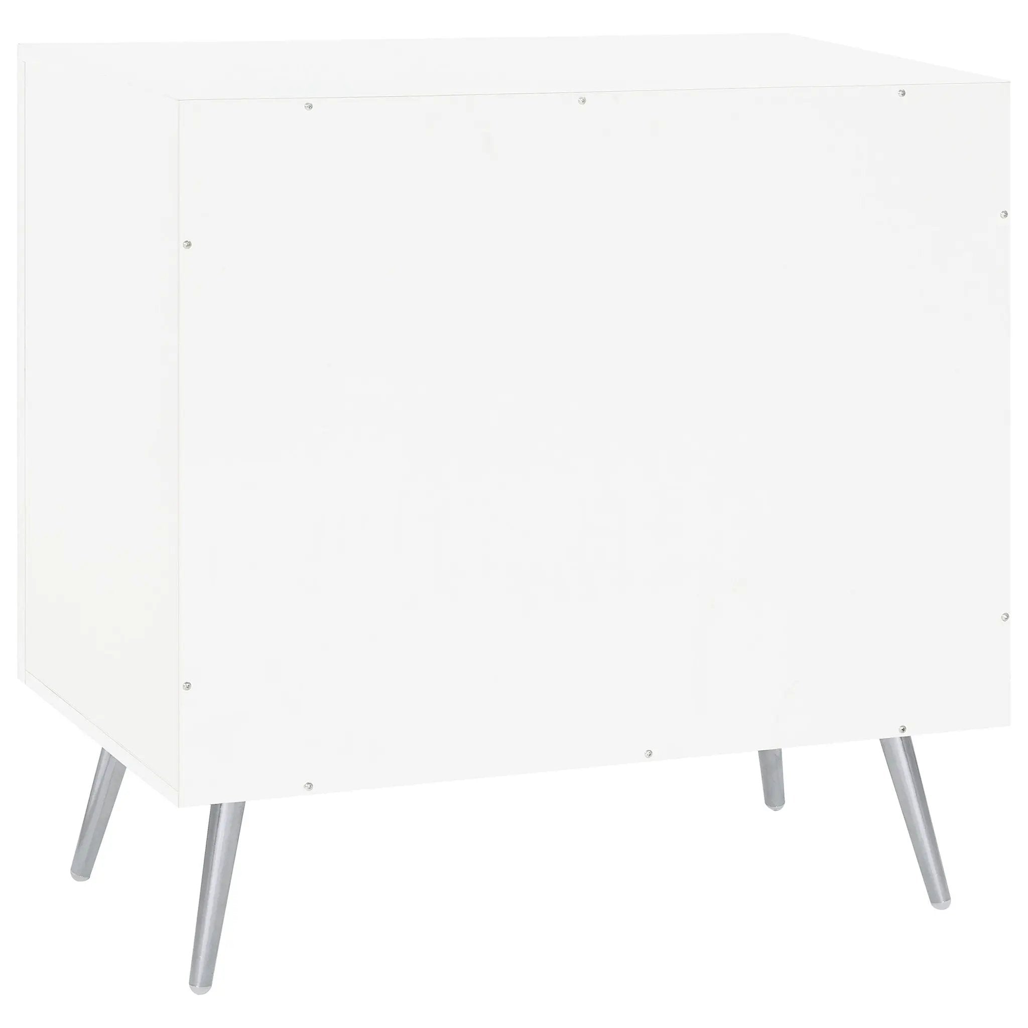 Nieta 2-door Engineered Wood Accent Cabinet White High Gloss by Unique Piece Furniture