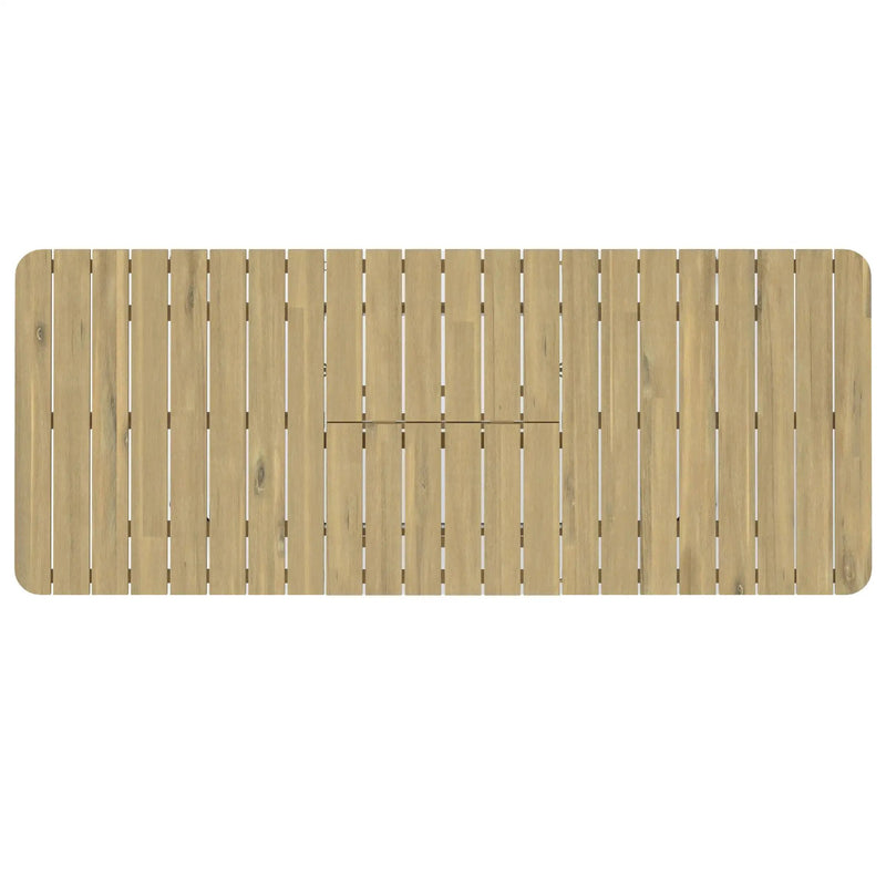 Beachside - Outdoor Extendable Dining Table - Light Teak by HouseOfZazla