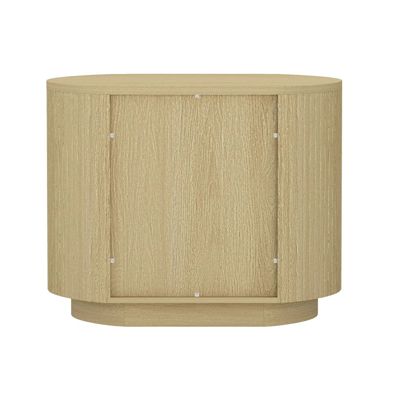Olivia - Nightstand & 2 Drawers - Oak by HouseOfZazla