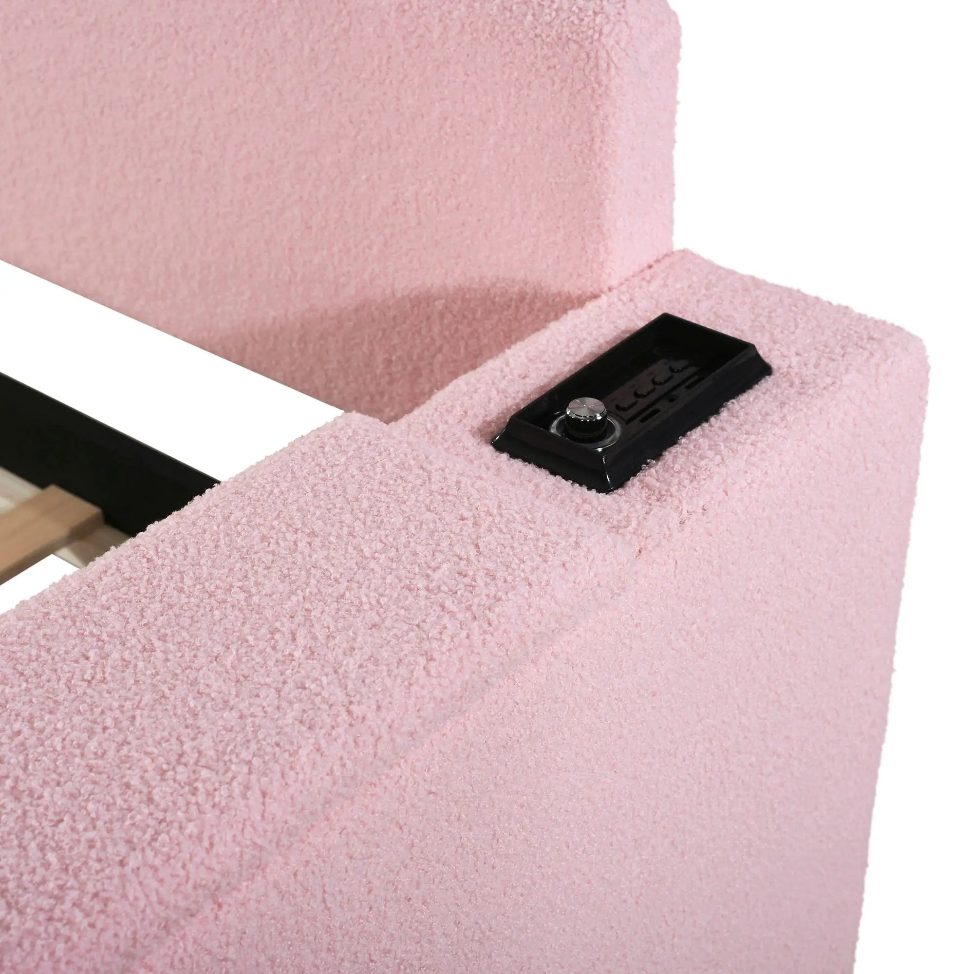 Upholstered Daybed With Storage Armrests, Trundle And Latest Integrated tooth Audio System by HouseOfZazla