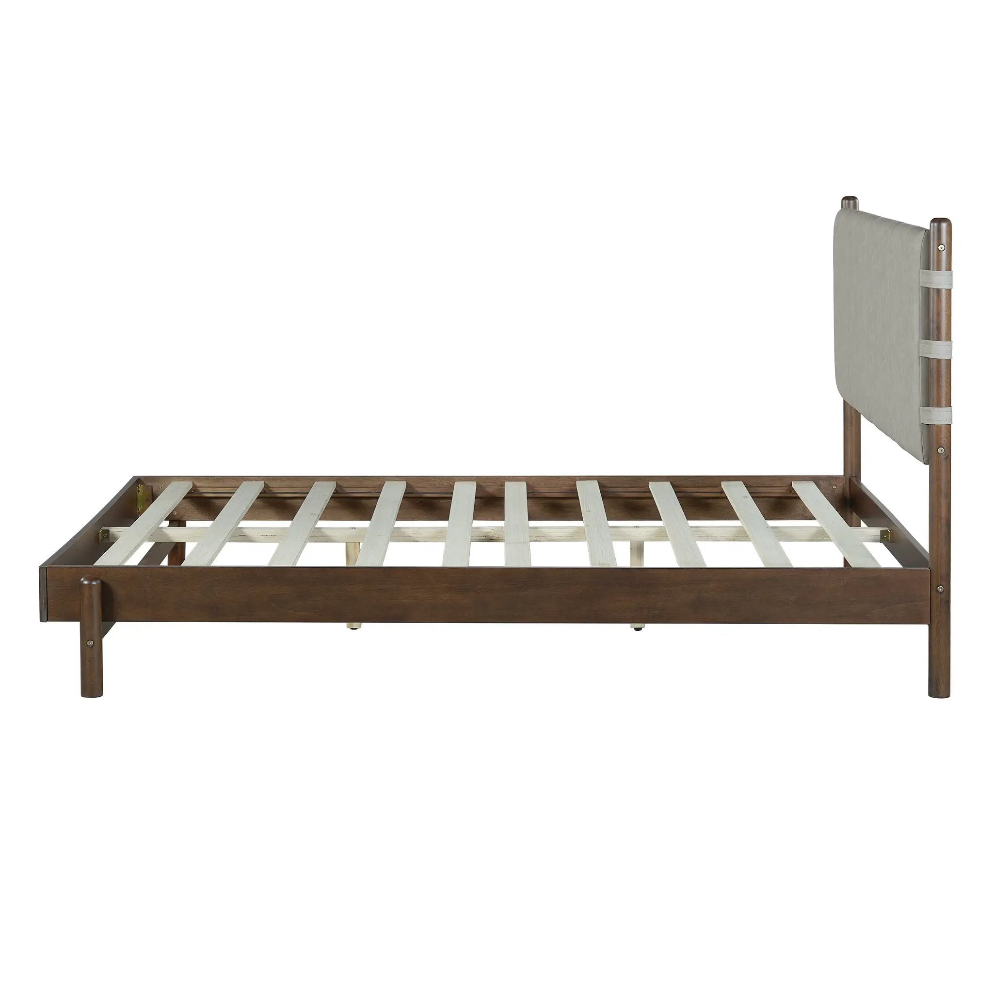 Premium Rubber Wood Platform Bed Frame by HouseOfZazla