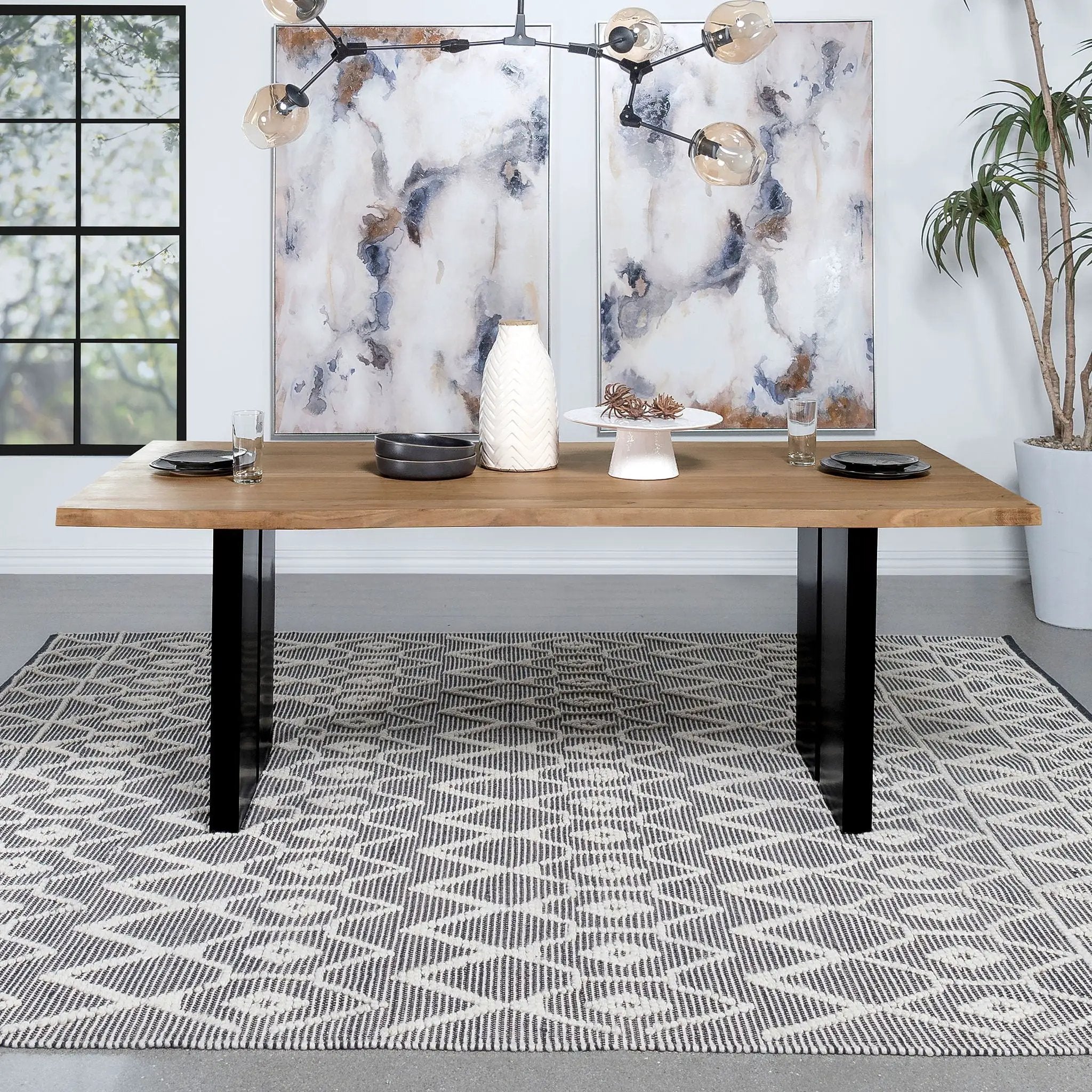 Montesano - Rectangular Dining Table - Natural by HouseOfZazla