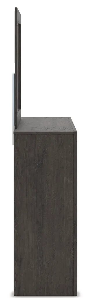 Fraluna - Dresser And Mirror - Charcoal by Unique Piece Furniture