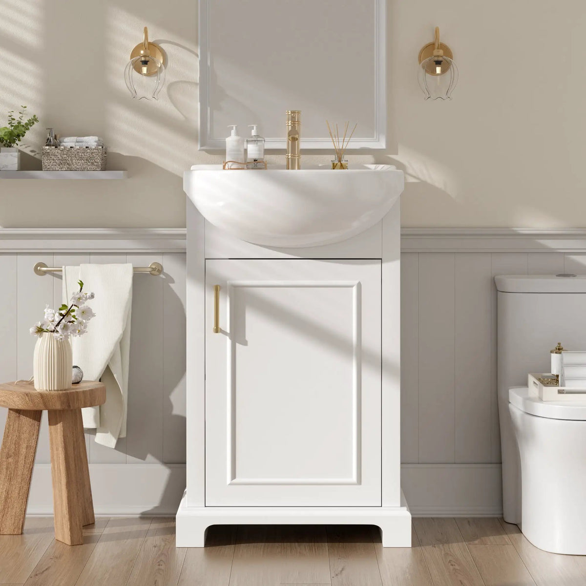 20-Inch Bathroom Vanity with Ceramic Sink by HouseOfZazla