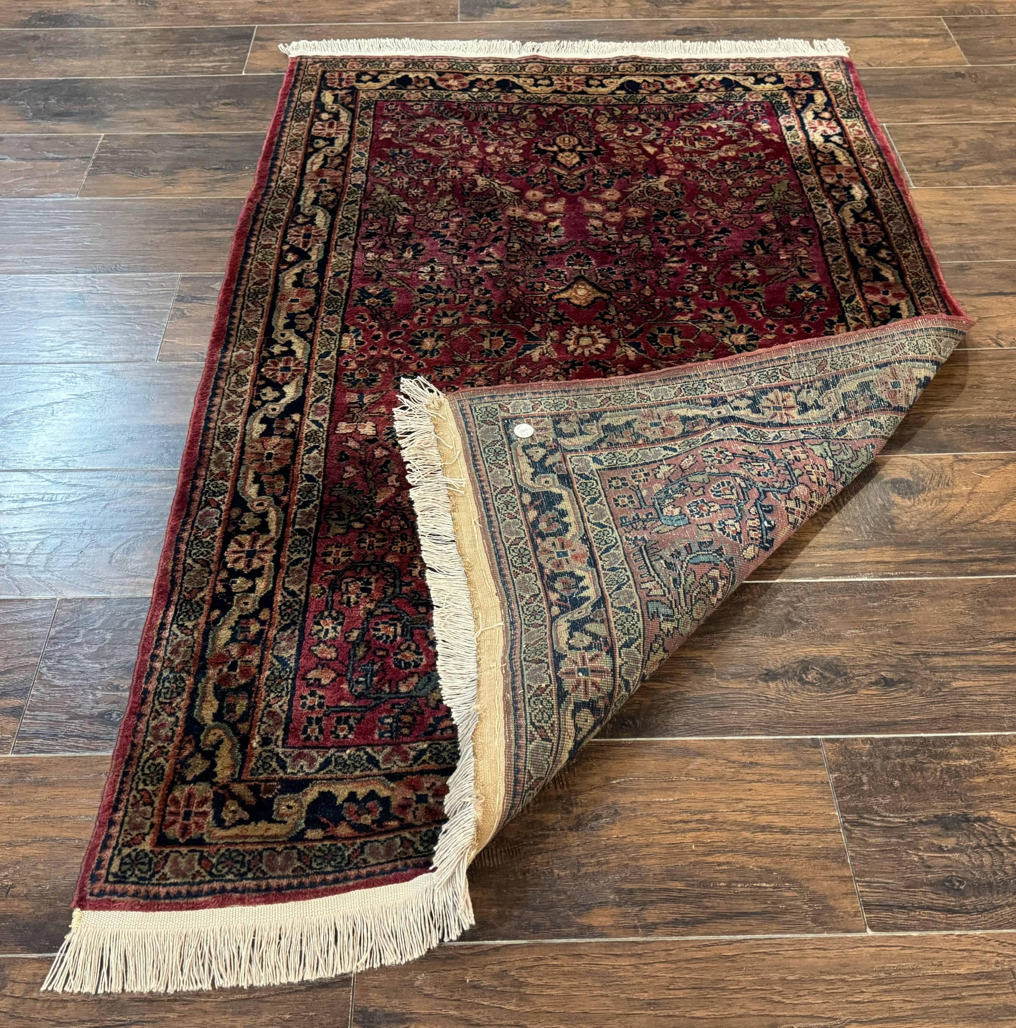Persian Sarouk Rug 3x5, Antique Persian Carpet by Jewel Rugs