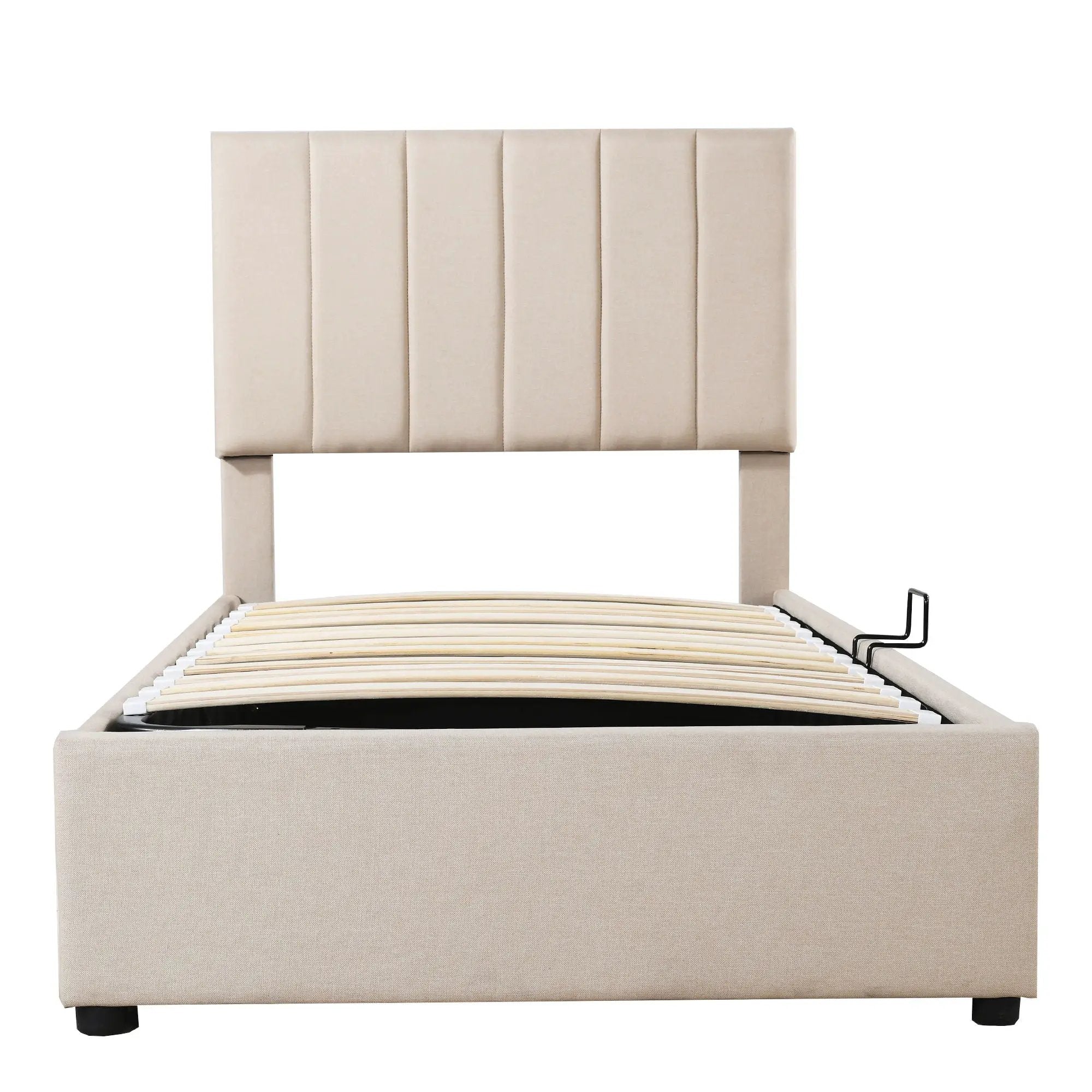 Upholstered Platform Bed With A Hydraulic Storage System by HouseOfZazla