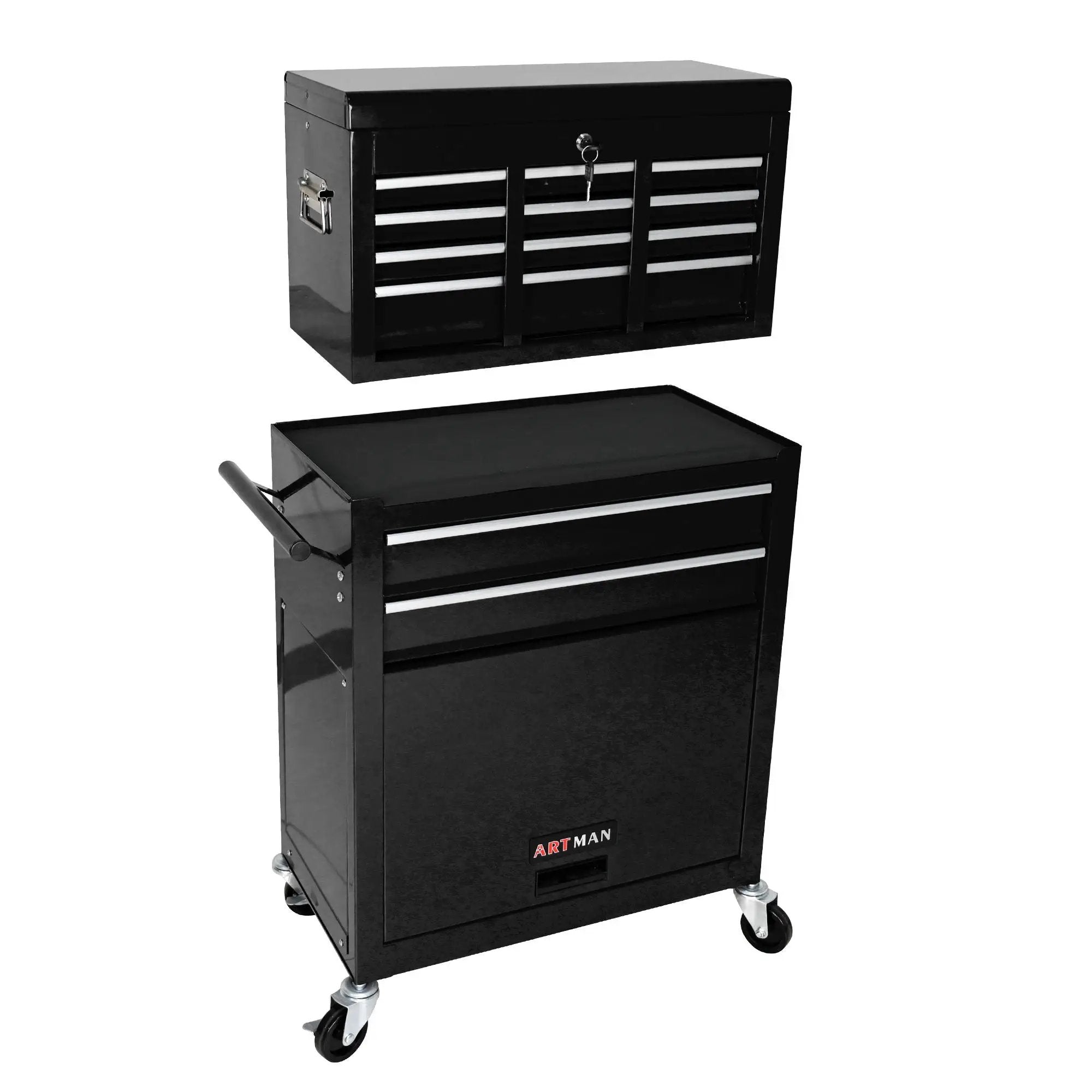 High Capacity Rolling Tool Chest With Wheels And Drawers, Storage Cabinet by HouseOfZazla