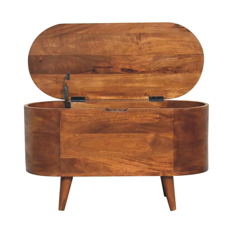 Rounded Lid Up Blanket Box by Unique Piece Furniture