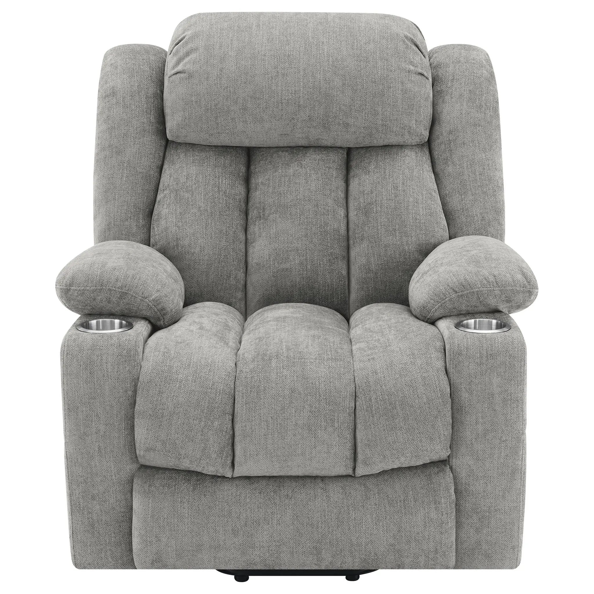Beca - Upholstered Power Lift Recliner With Cupholders And USB Charging by Unique Piece Furniture